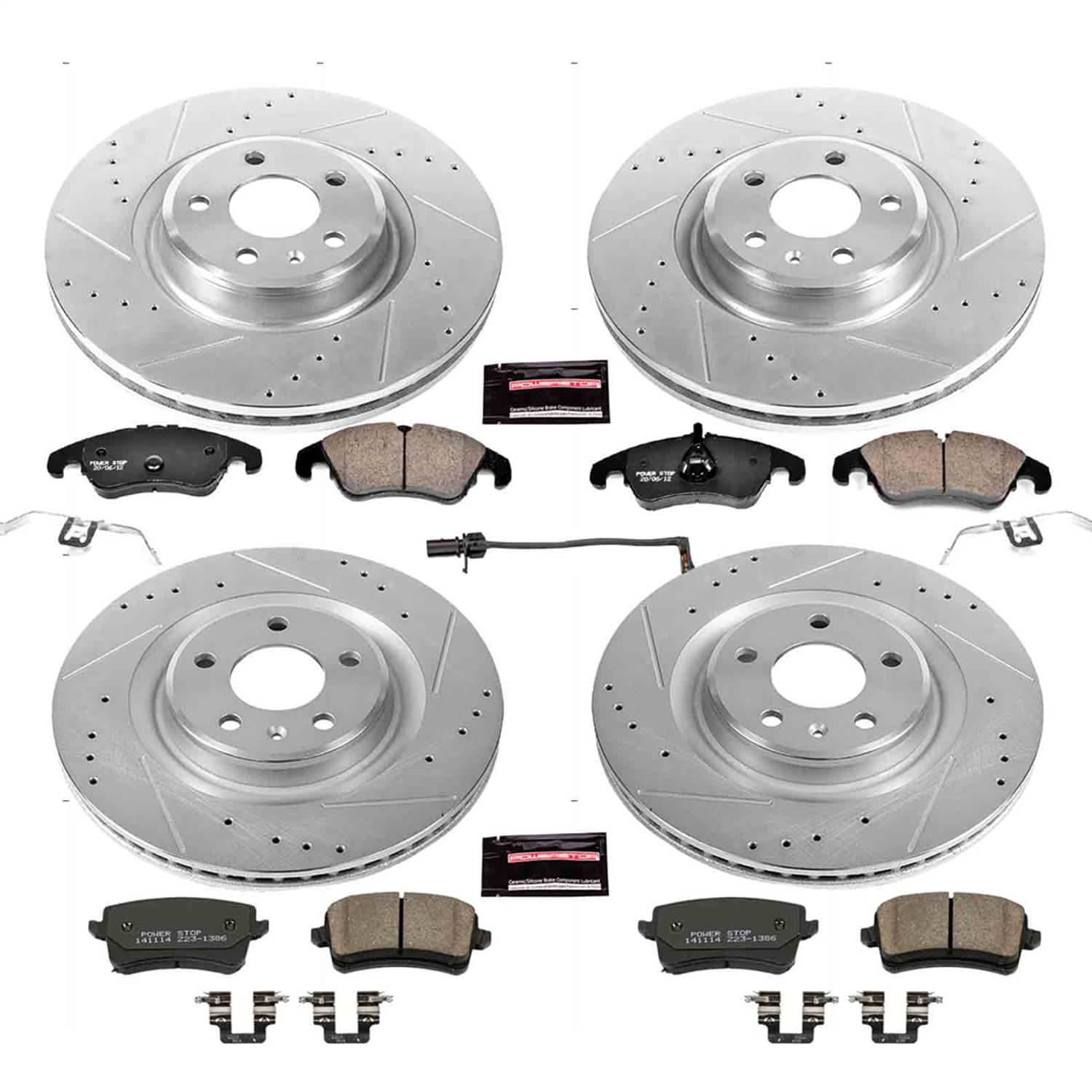 Power Stop - K6143 - Front and Rear - Disc Brake Pad and Rotor Kit