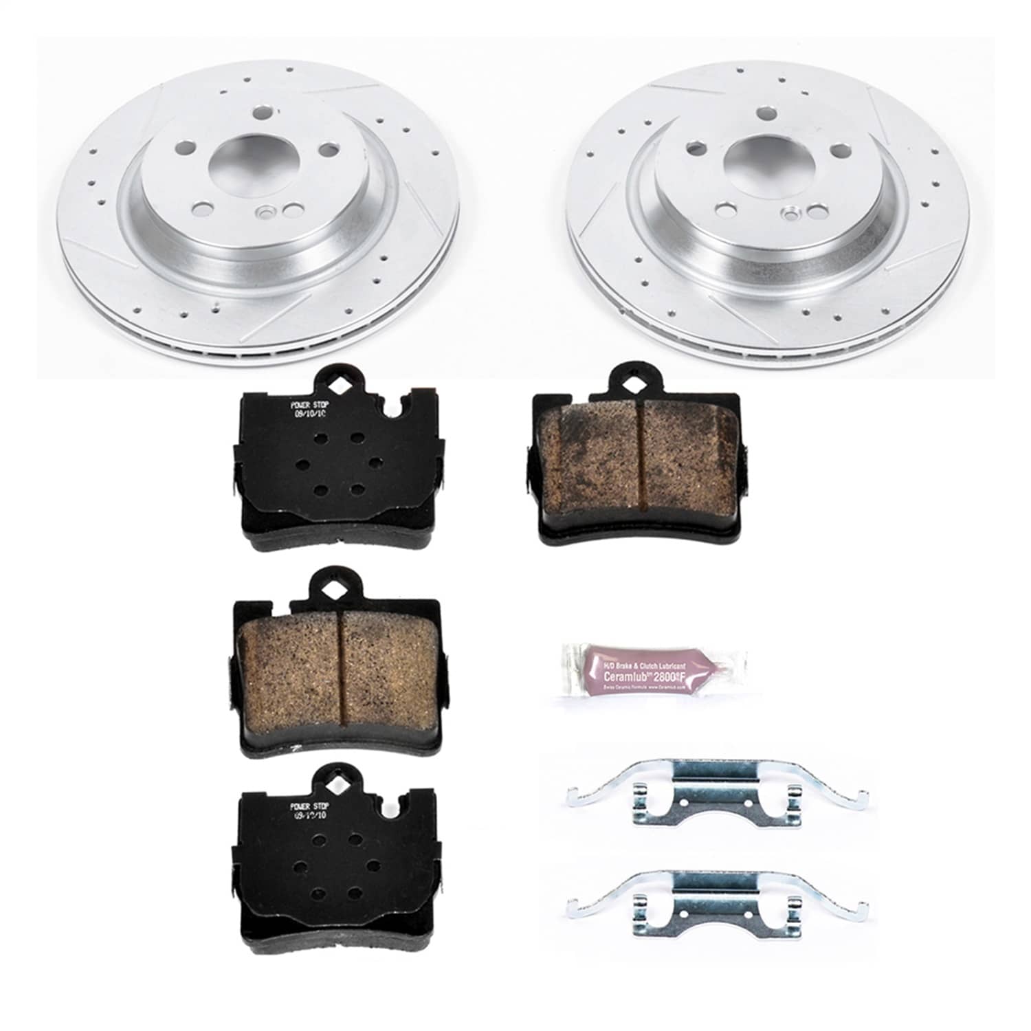 Power Stop - K6201 - Rear - Disc Brake Pad and Rotor Kit
