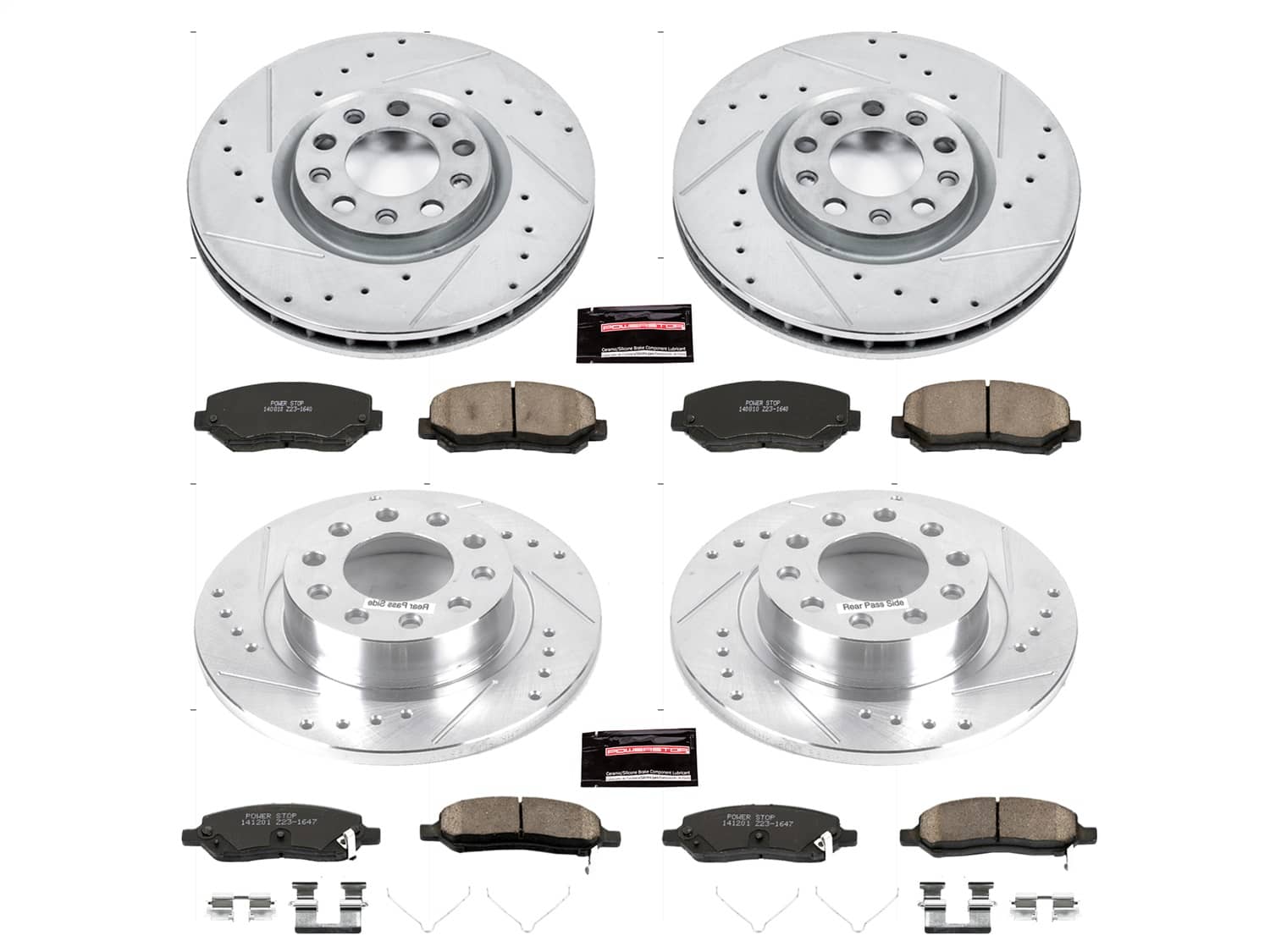 Power Stop - K6373 - Front and Rear - Disc Brake Pad and Rotor Kit