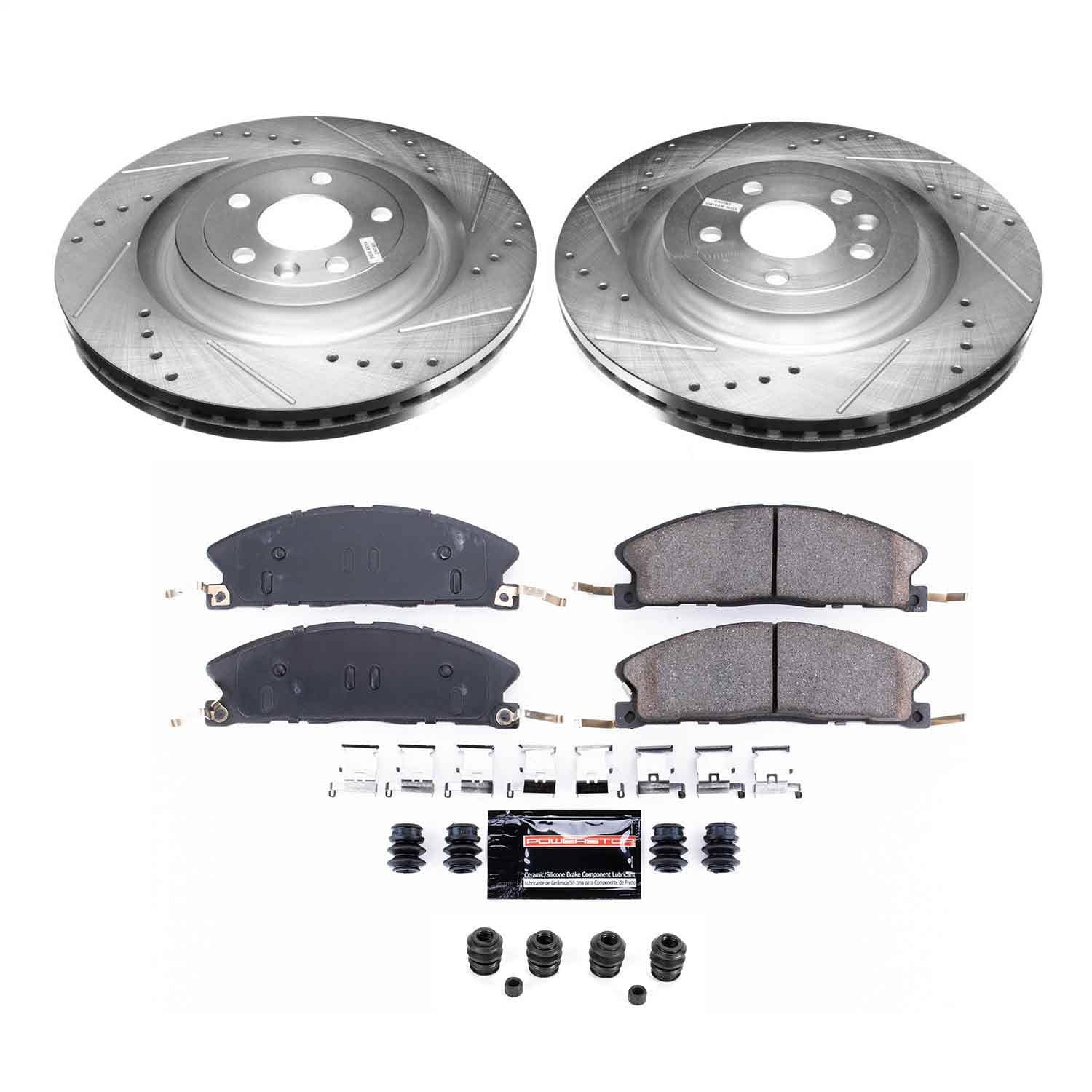 Power Stop - K6374-36 - Front - Disc Brake Pad and Rotor Kit