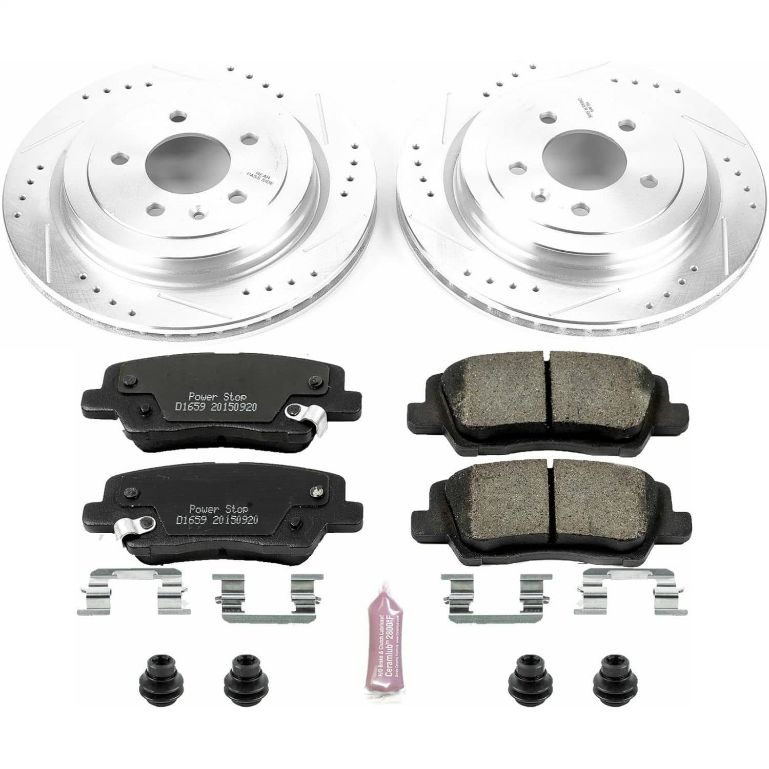 Power Stop - K6385 - Rear - Disc Brake Pad and Rotor Kit