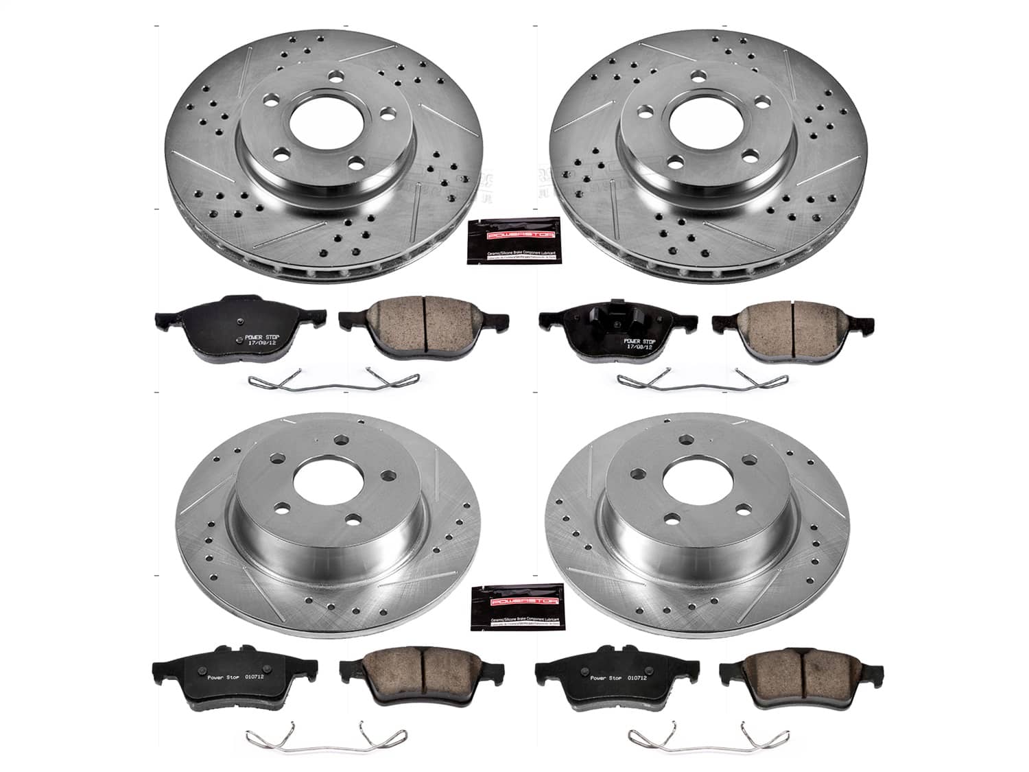 Power Stop - K6397 - Front and Rear - Disc Brake Pad and Rotor Kit