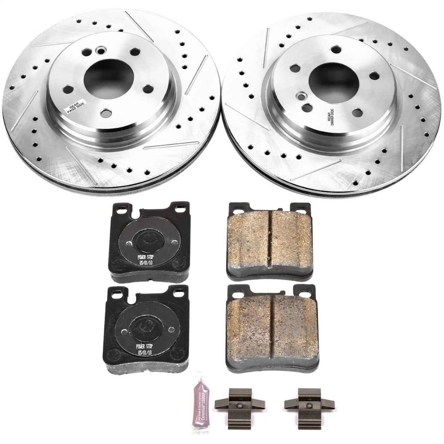 Power Stop - K6472 - Rear - Disc Brake Pad and Rotor Kit