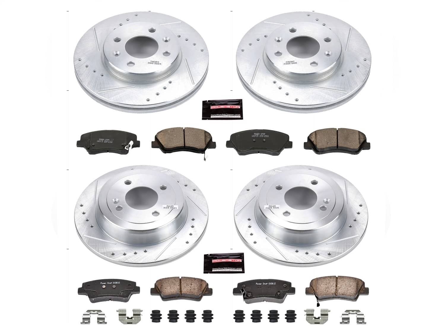 Power Stop - K6509 - Front and Rear - Disc Brake Pad and Rotor Kit