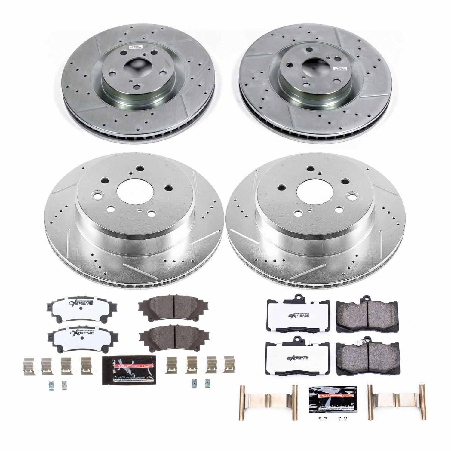 Power Stop - K6513-26 - Front and Rear - Disc Brake Pad and Rotor Kit