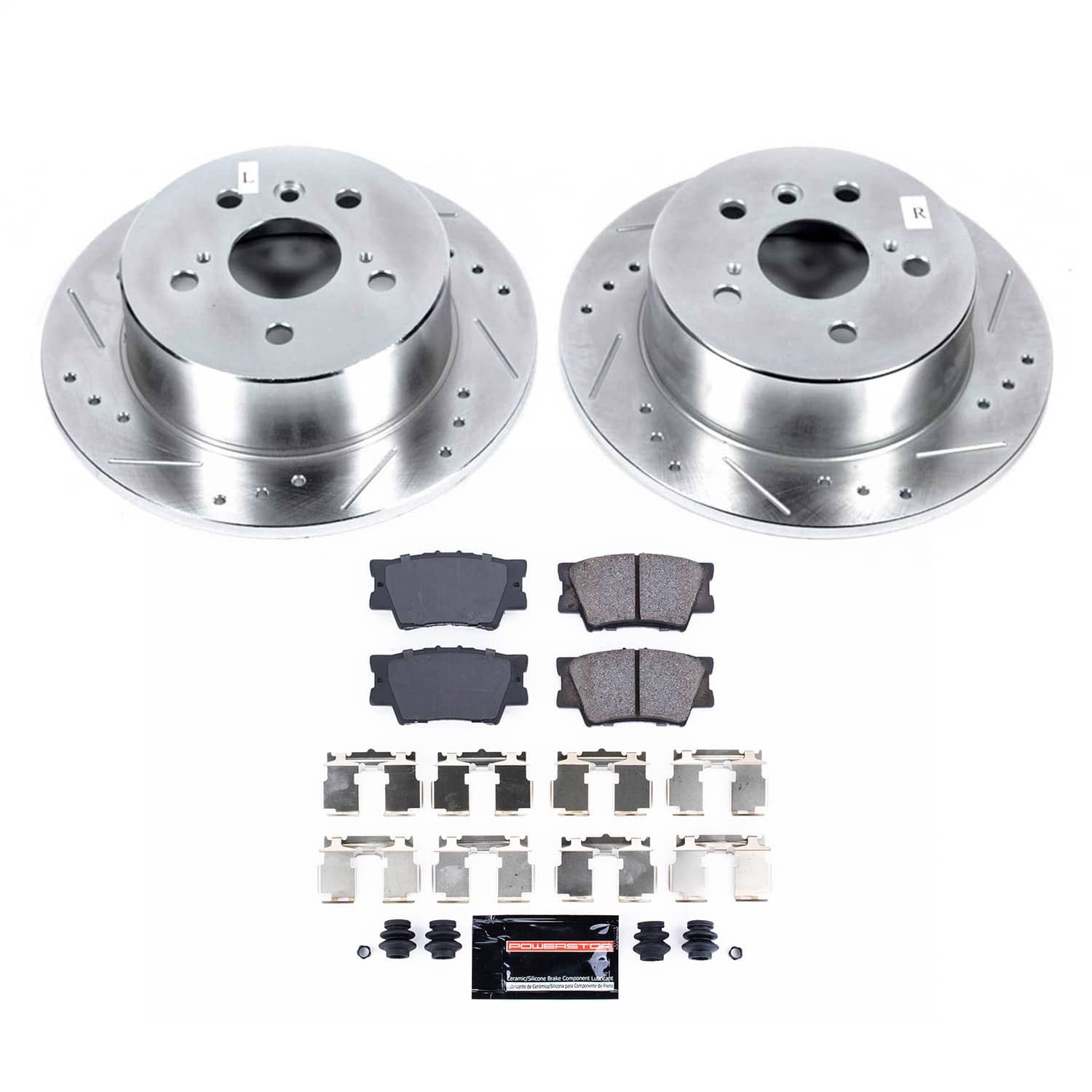 Power Stop - K6520 - Rear - Disc Brake Pad and Rotor Kit