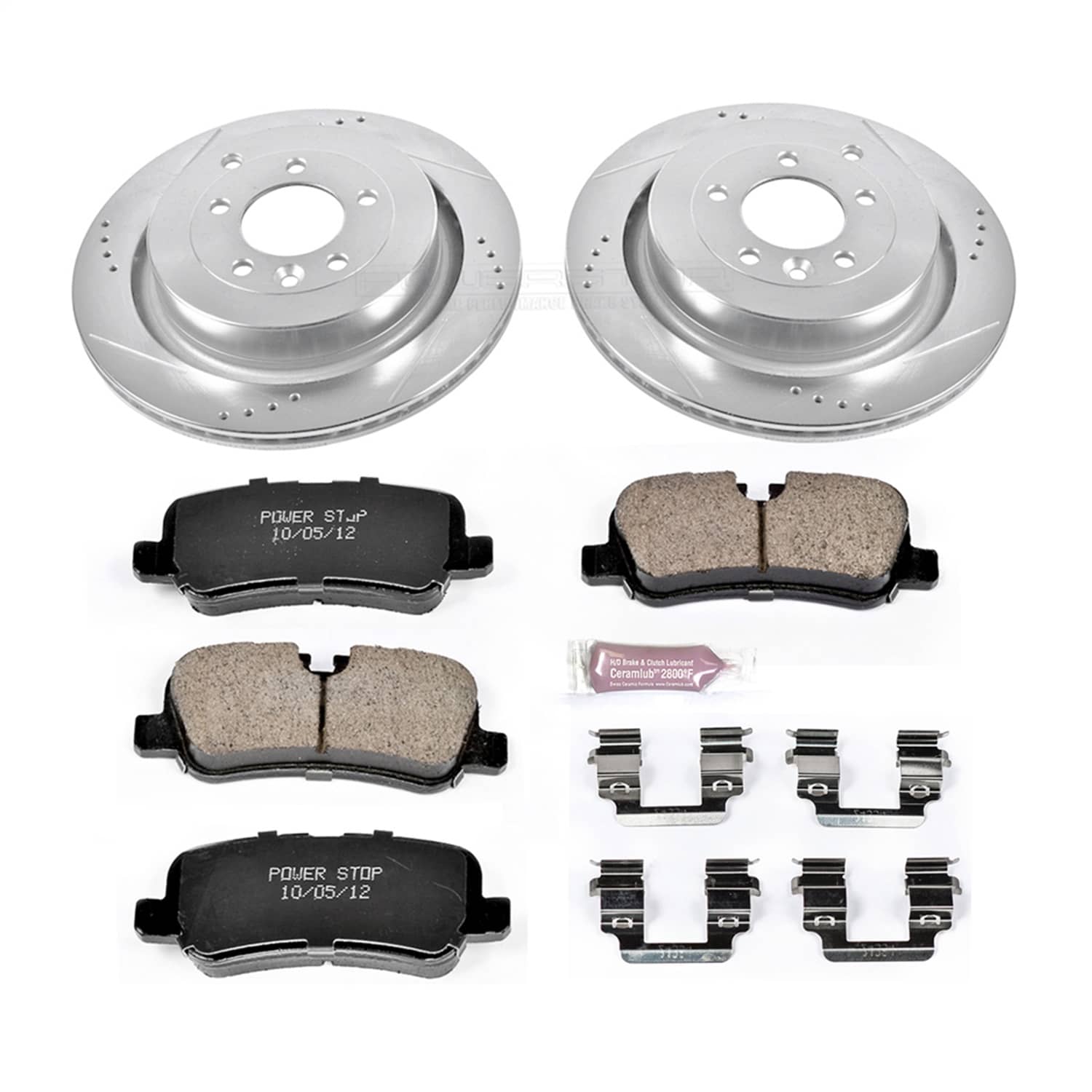 Power Stop - K6564 - Rear - Disc Brake Pad and Rotor Kit