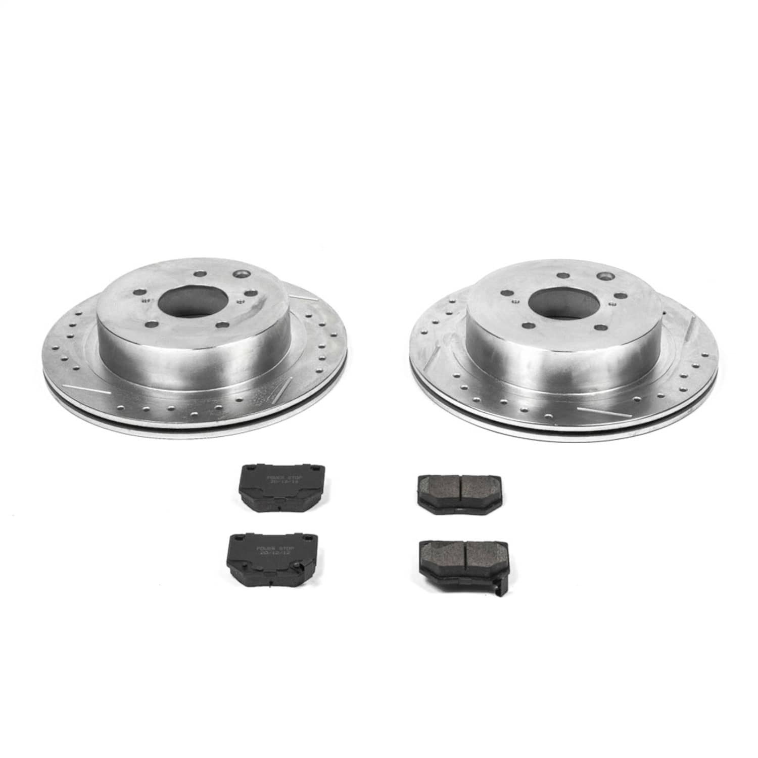 Power Stop - K666 - Rear - Disc Brake Pad and Rotor Kit