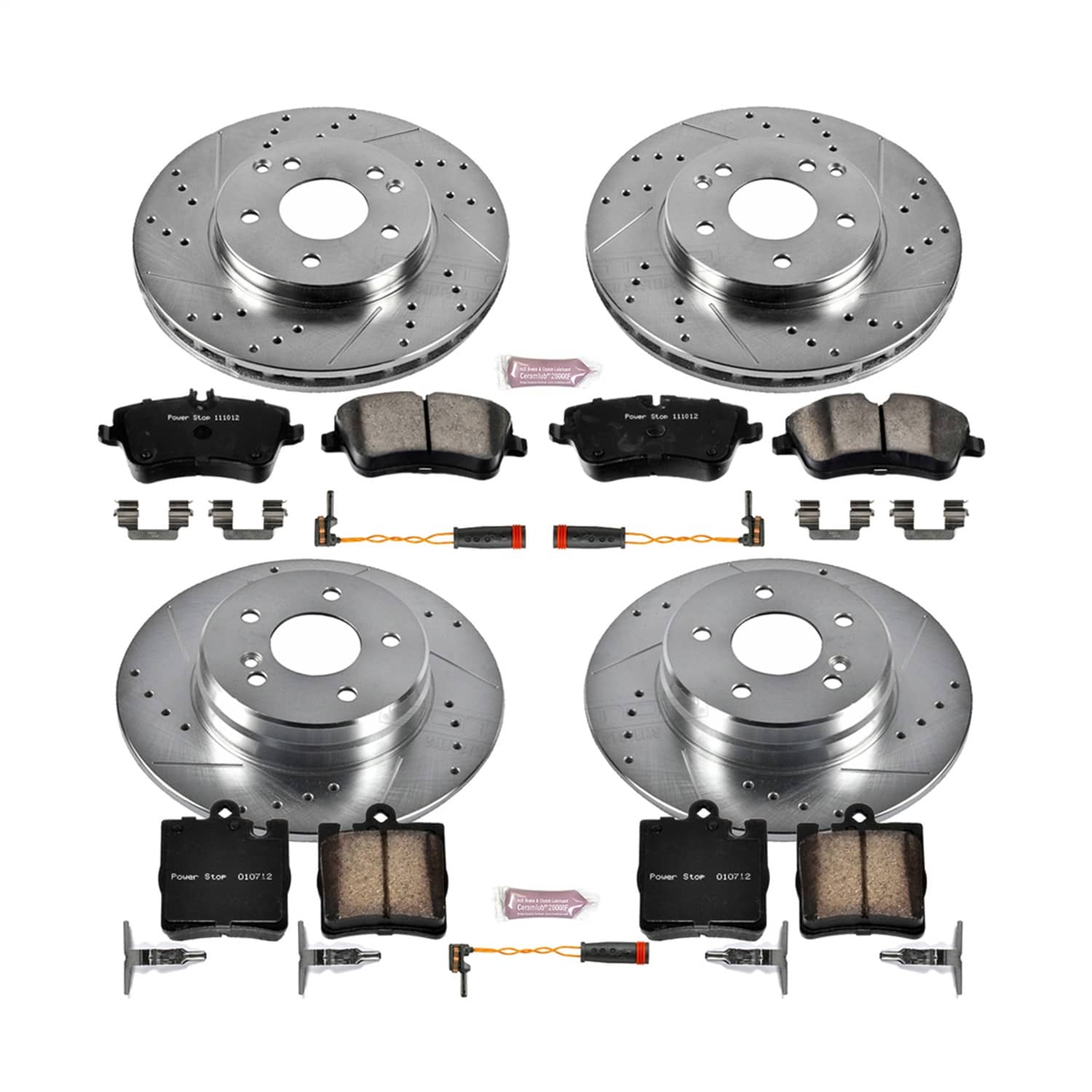Power Stop - K6745 - Front and Rear - Disc Brake Pad and Rotor Kit