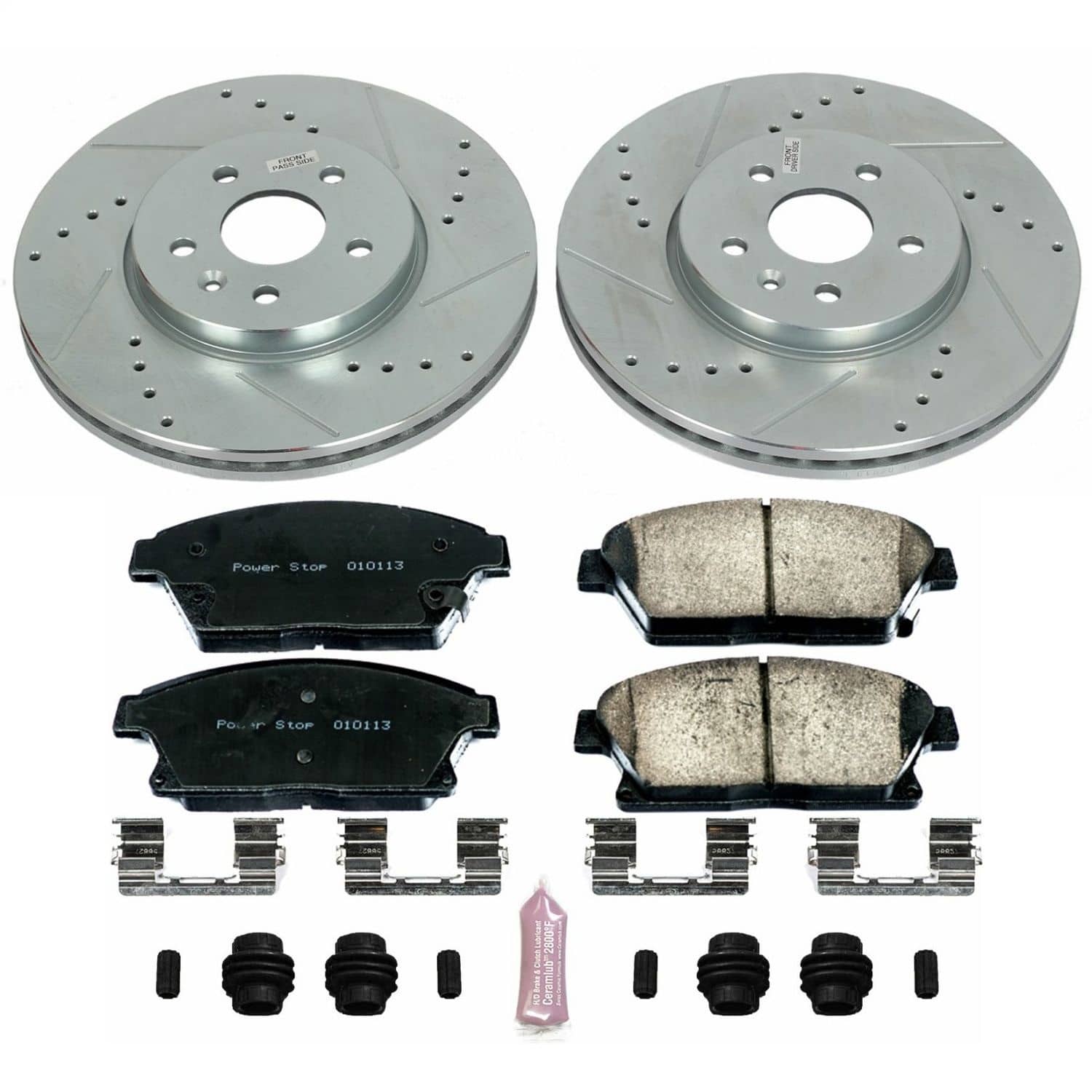 Power Stop - K6793 - Front - Disc Brake Pad and Rotor Kit