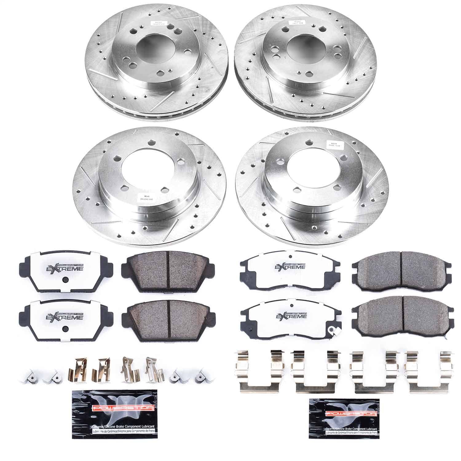 Power Stop - K682-26 - Front and Rear - Disc Brake Pad and Rotor Kit