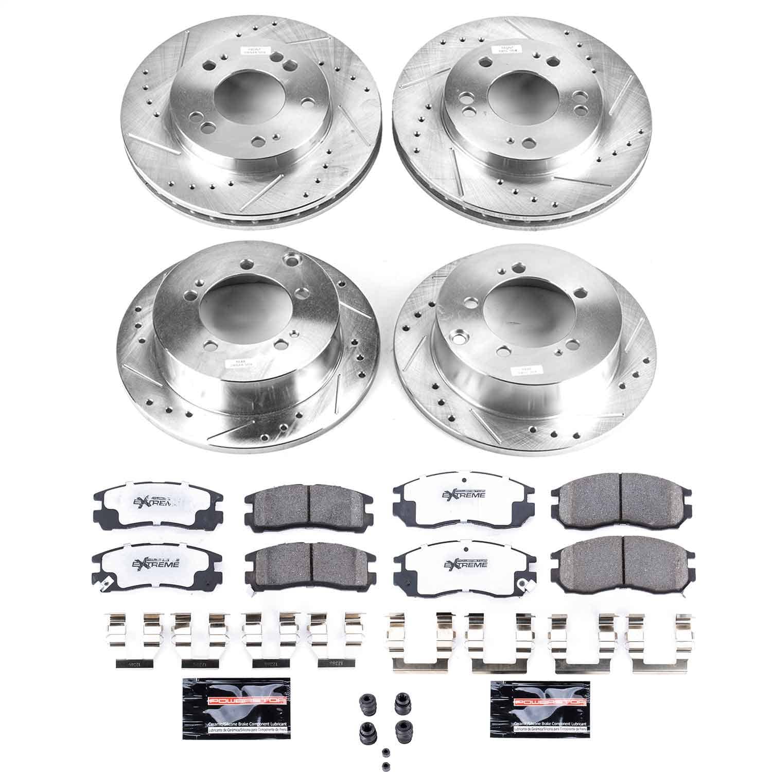 Power Stop - K683-26 - Front and Rear - Disc Brake Pad and Rotor Kit