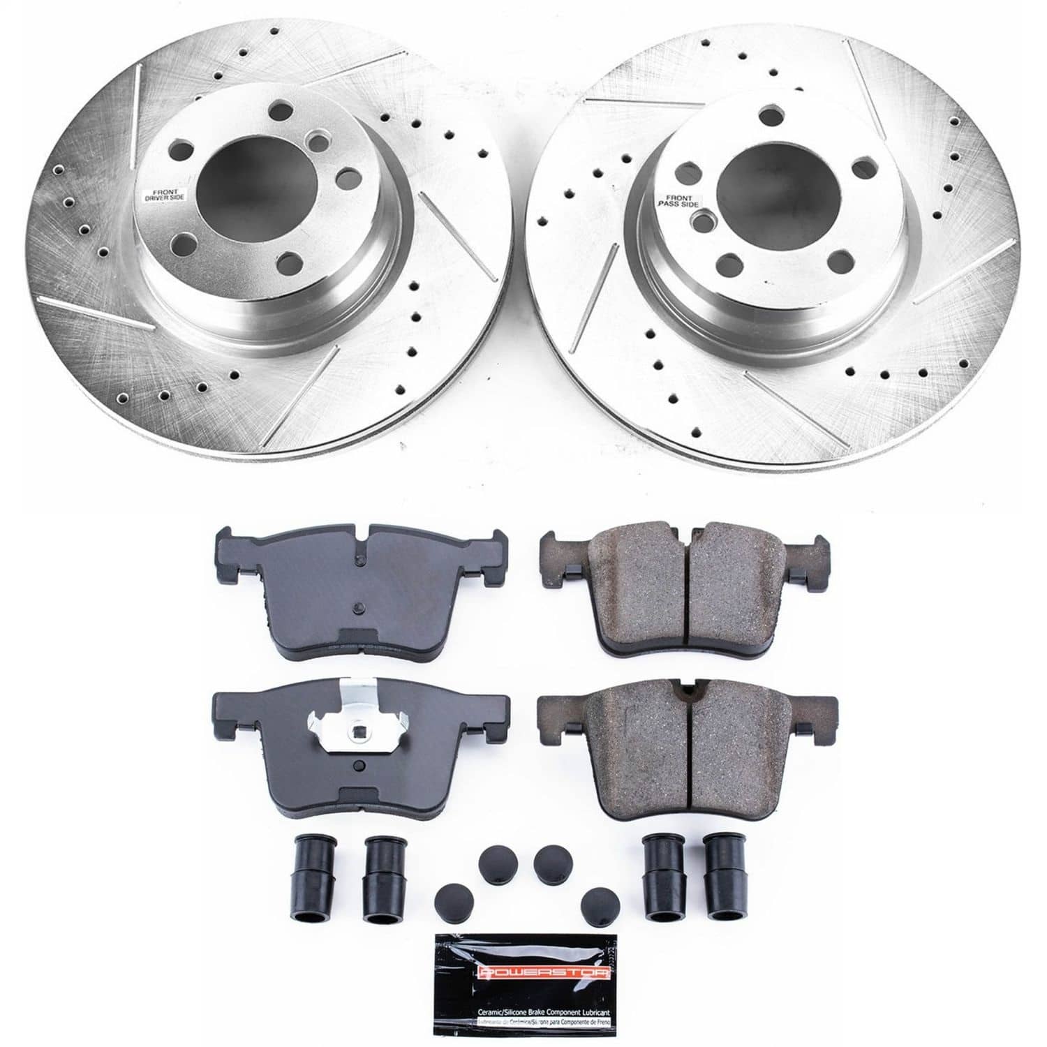 Power Stop - K6854 - Front - Disc Brake Pad and Rotor Kit