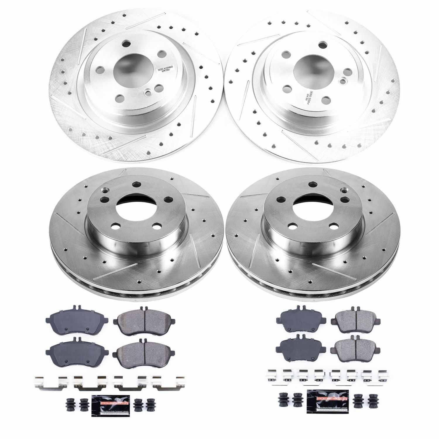 Power Stop - K6926 - Front and Rear - Disc Brake Pad and Rotor Kit