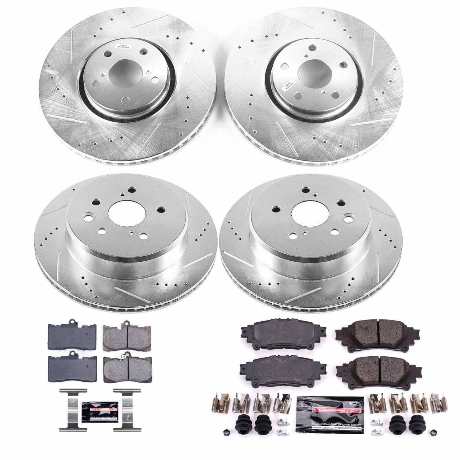 Power Stop - K6929 - Front and Rear - Disc Brake Pad and Rotor Kit
