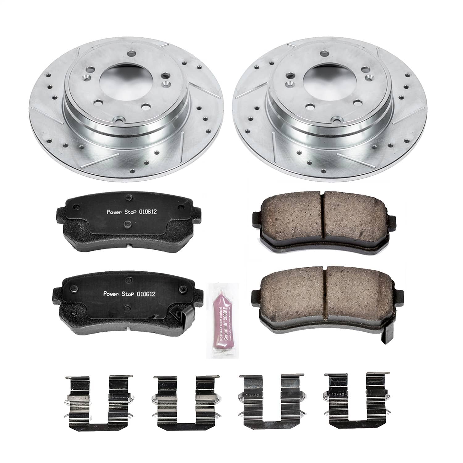 Power Stop - K6936 - Rear - Disc Brake Pad and Rotor Kit