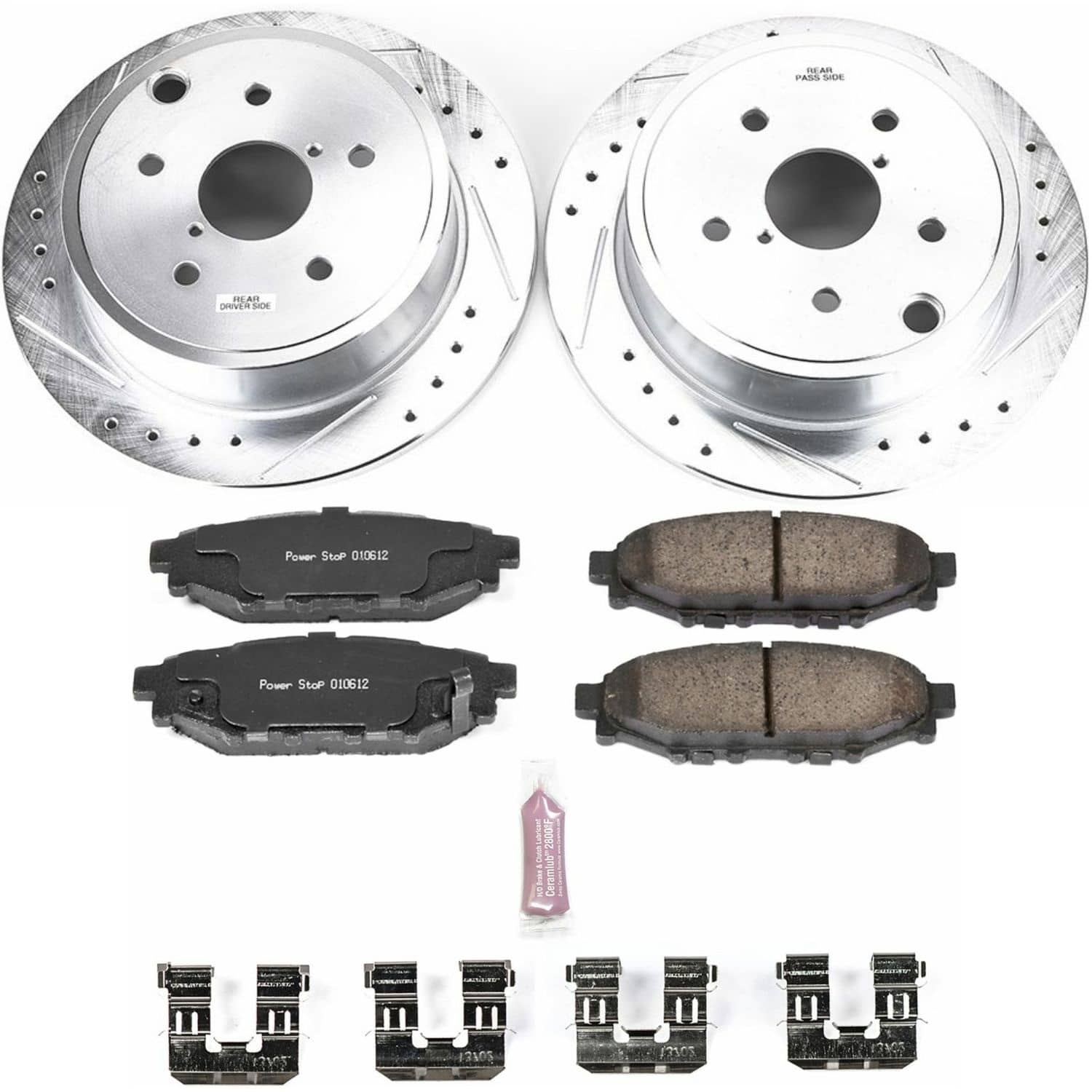 Power Stop - K6977 - Rear - Disc Brake Pad and Rotor Kit