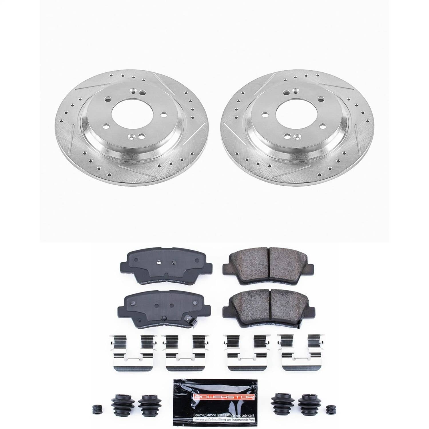 Power Stop - K6985 - Rear - Disc Brake Pad and Rotor Kit