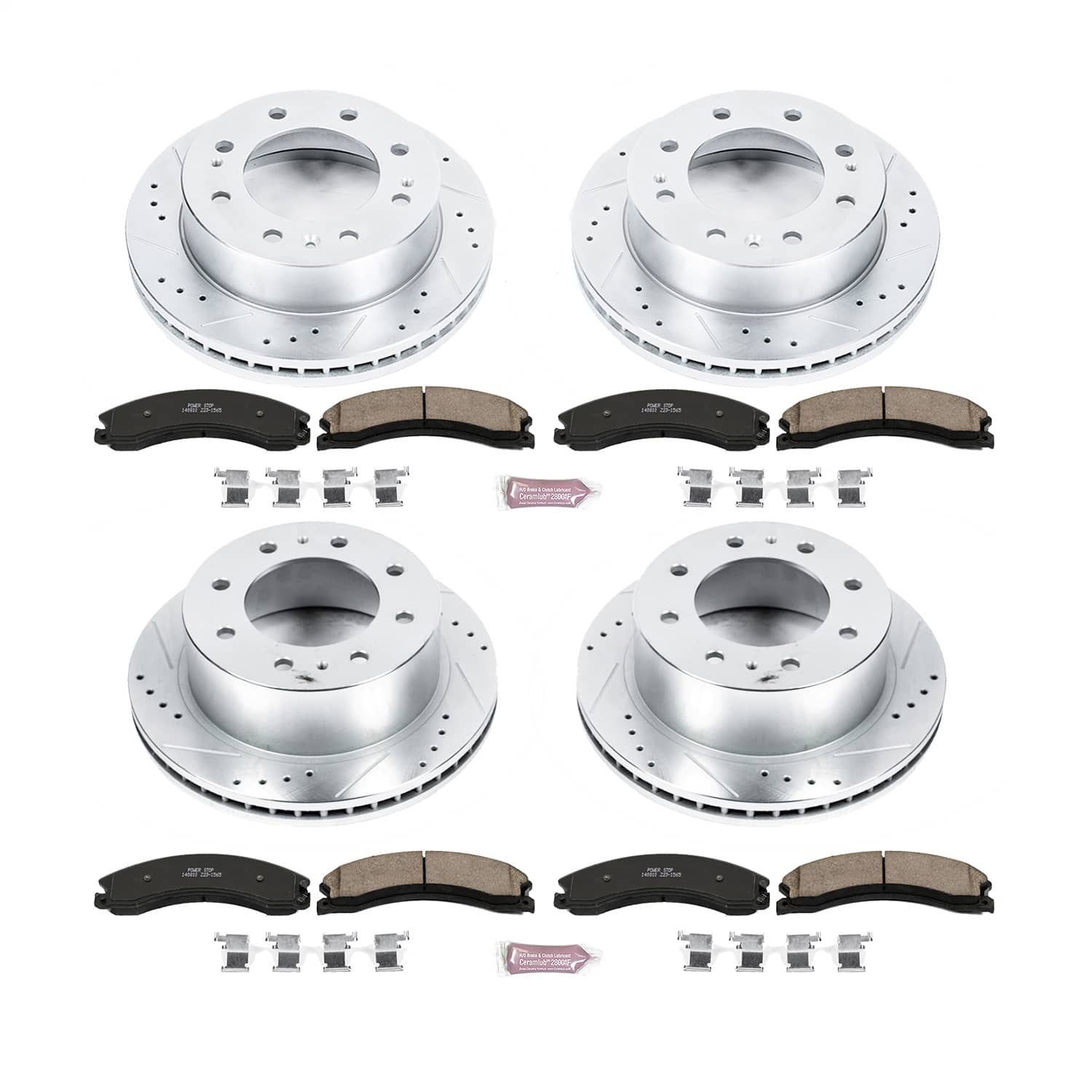 Power Stop - K6992 - Front and Rear - Disc Brake Pad and Rotor Kit