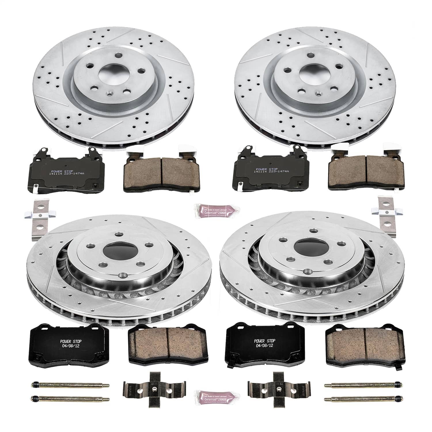 Power Stop - K7006 - Front and Rear - Disc Brake Pad and Rotor Kit