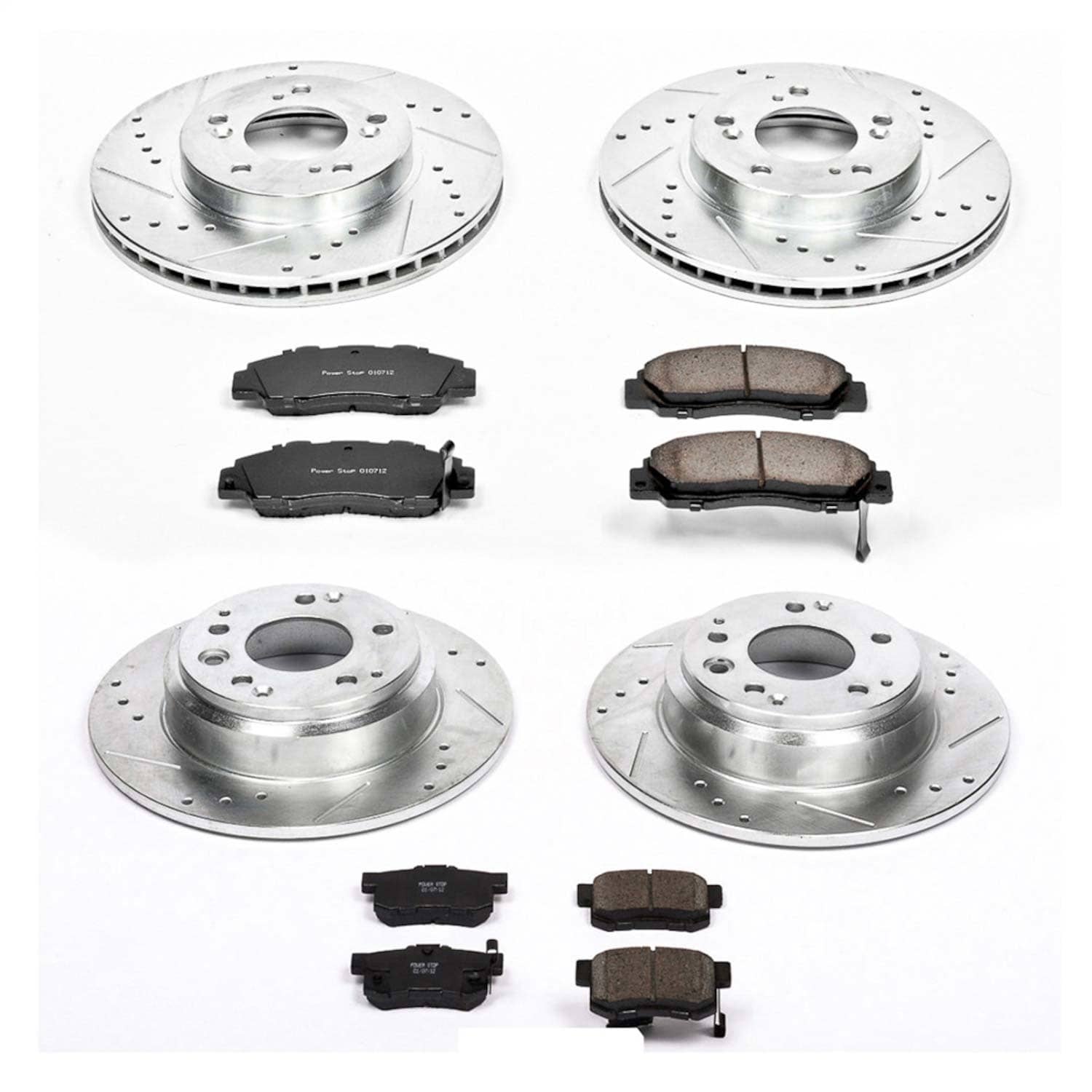 Power Stop - K705 - Front and Rear - Disc Brake Pad and Rotor Kit
