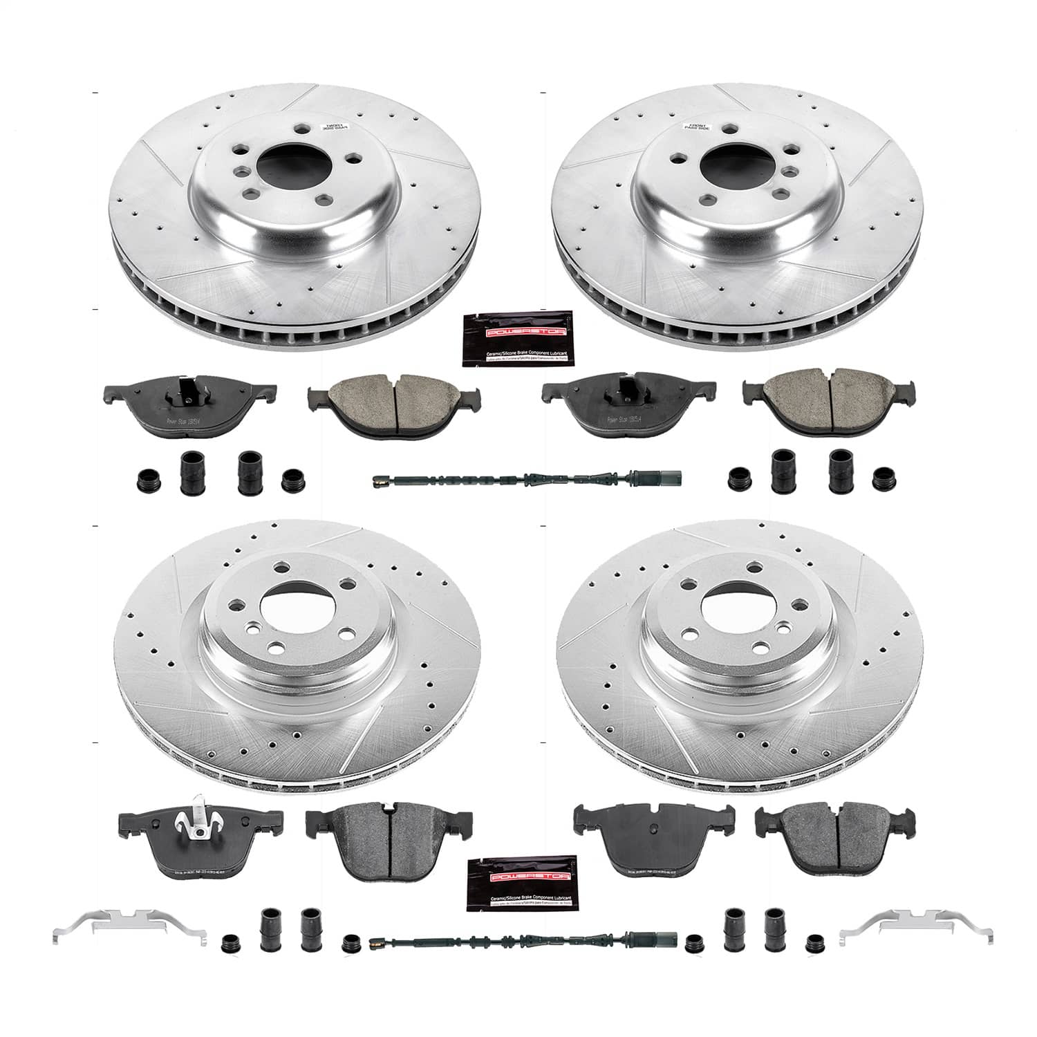 Power Stop - K7098 - Front and Rear - Disc Brake Pad and Rotor Kit