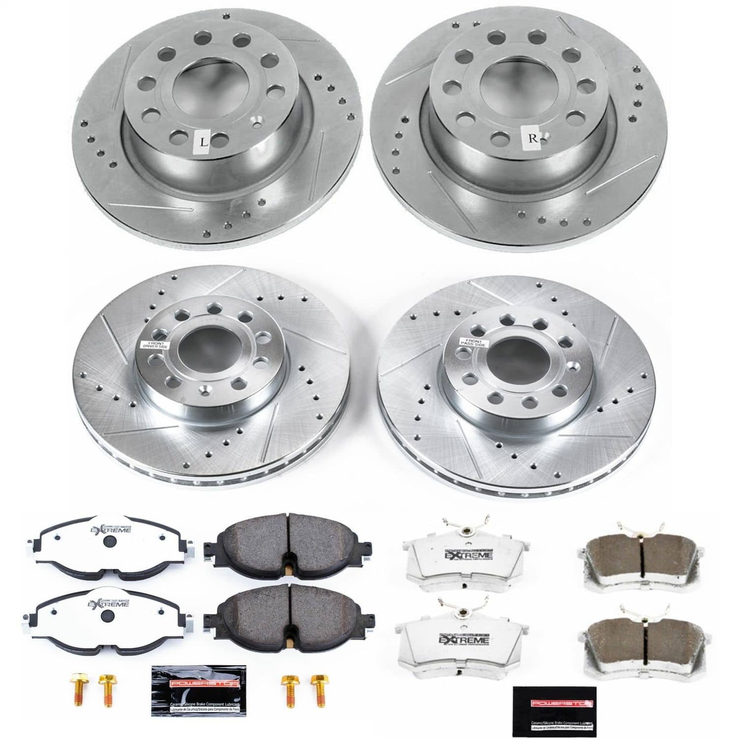 Power Stop - K7109-26 - Front and Rear - Disc Brake Pad and Rotor Kit