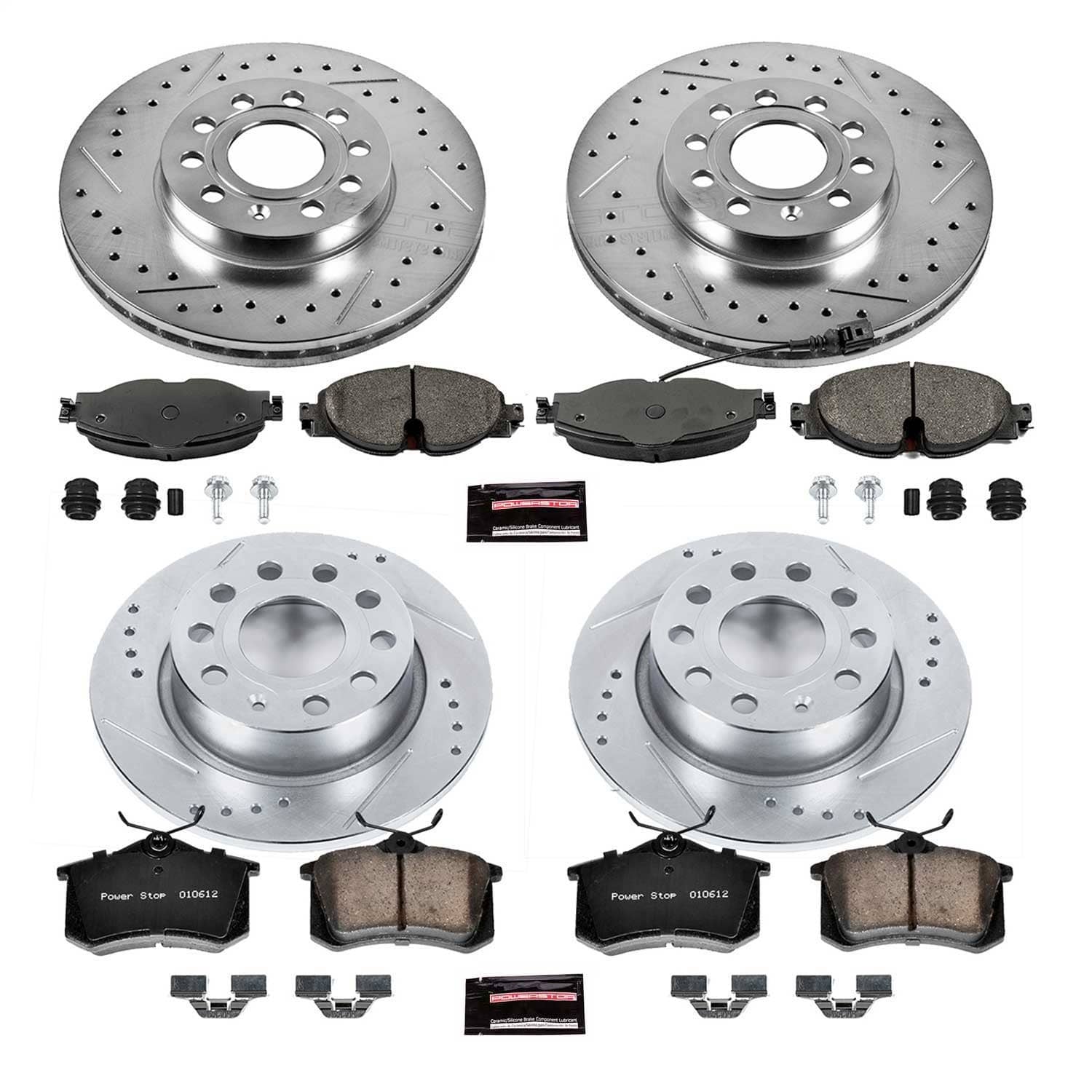 Power Stop - K7109 - Front and Rear - Disc Brake Pad and Rotor Kit
