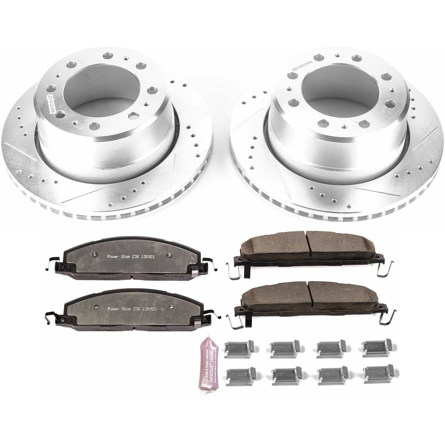 Power Stop - K7131-36 - Rear - Disc Brake Pad and Rotor Kit
