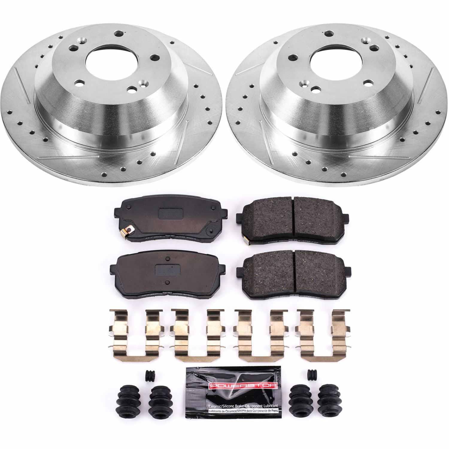 Power Stop - K7213 - Rear - Disc Brake Pad and Rotor Kit