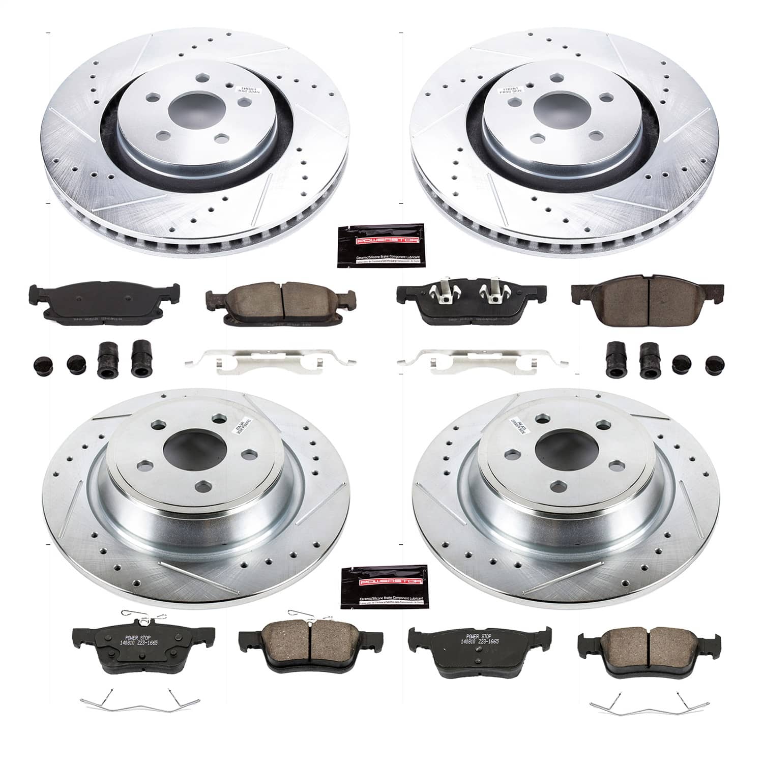 Power Stop - K7231 - Front and Rear - Disc Brake Pad and Rotor Kit