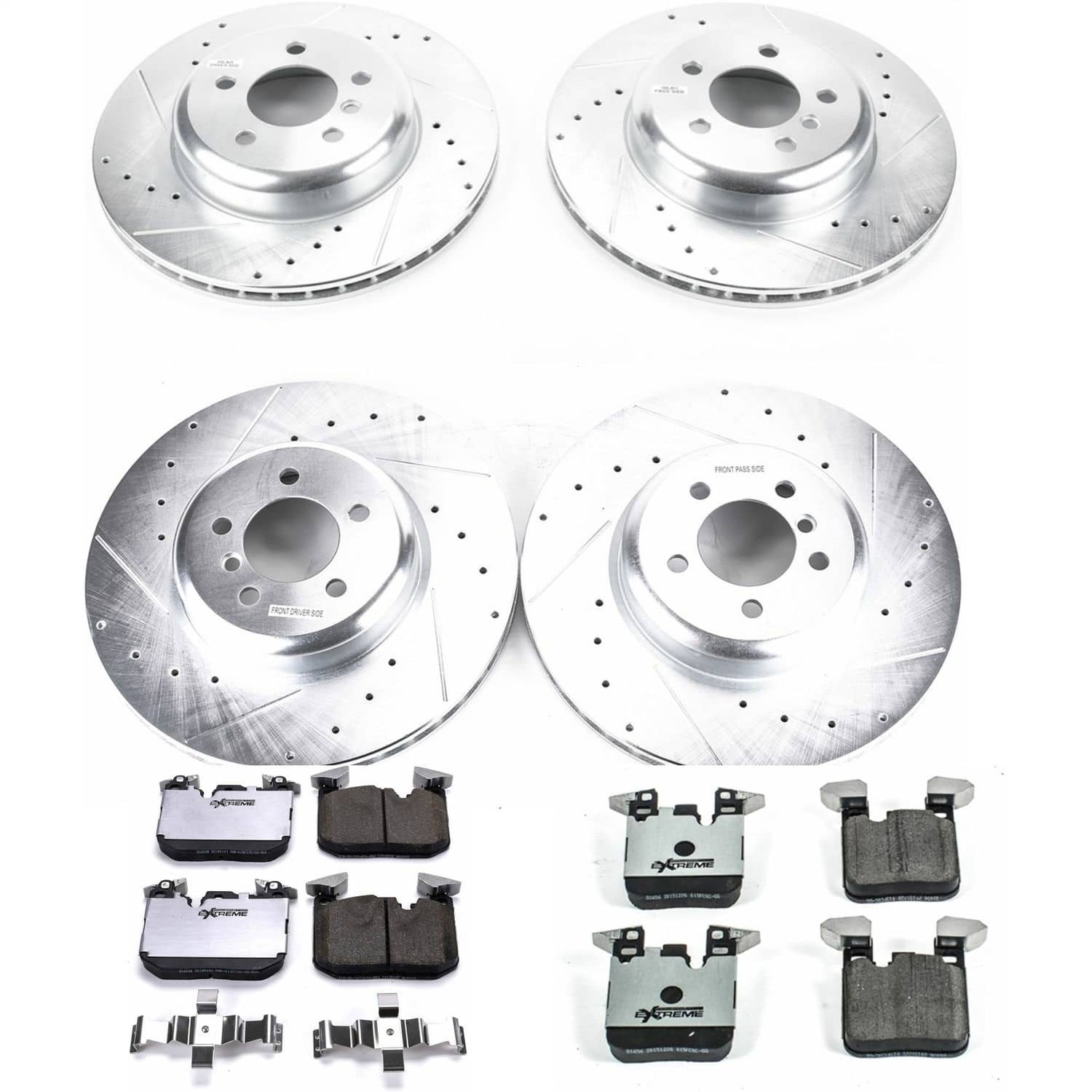 Power Stop - K7436-26 - Front and Rear - Disc Brake Pad and Rotor Kit