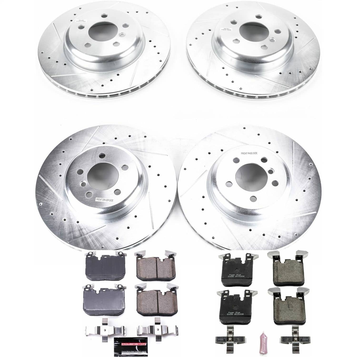 Power Stop - K7436 - Front and Rear - Disc Brake Pad and Rotor Kit