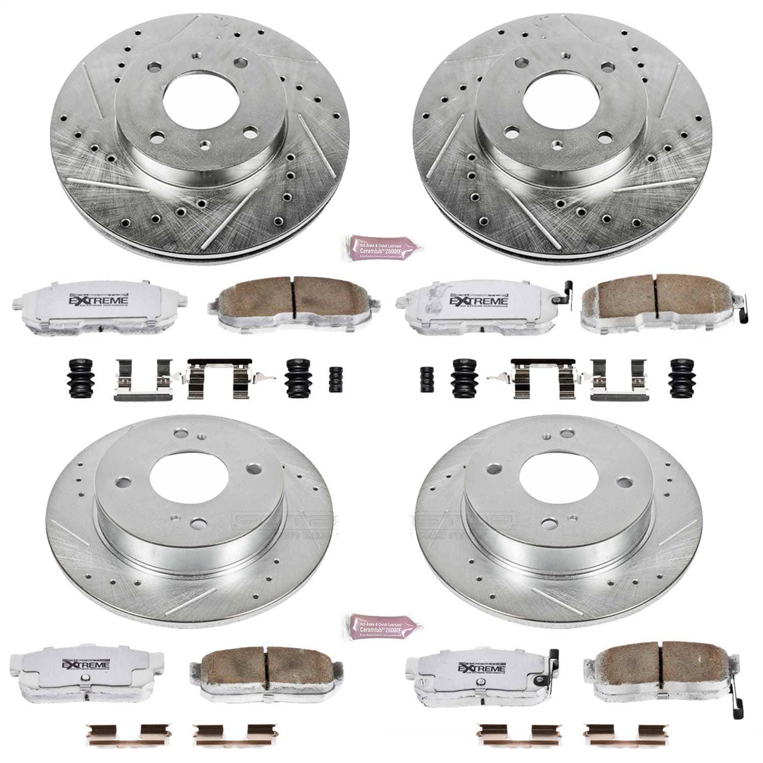 Power Stop - K750-26 - Front and Rear - Disc Brake Pad and Rotor Kit