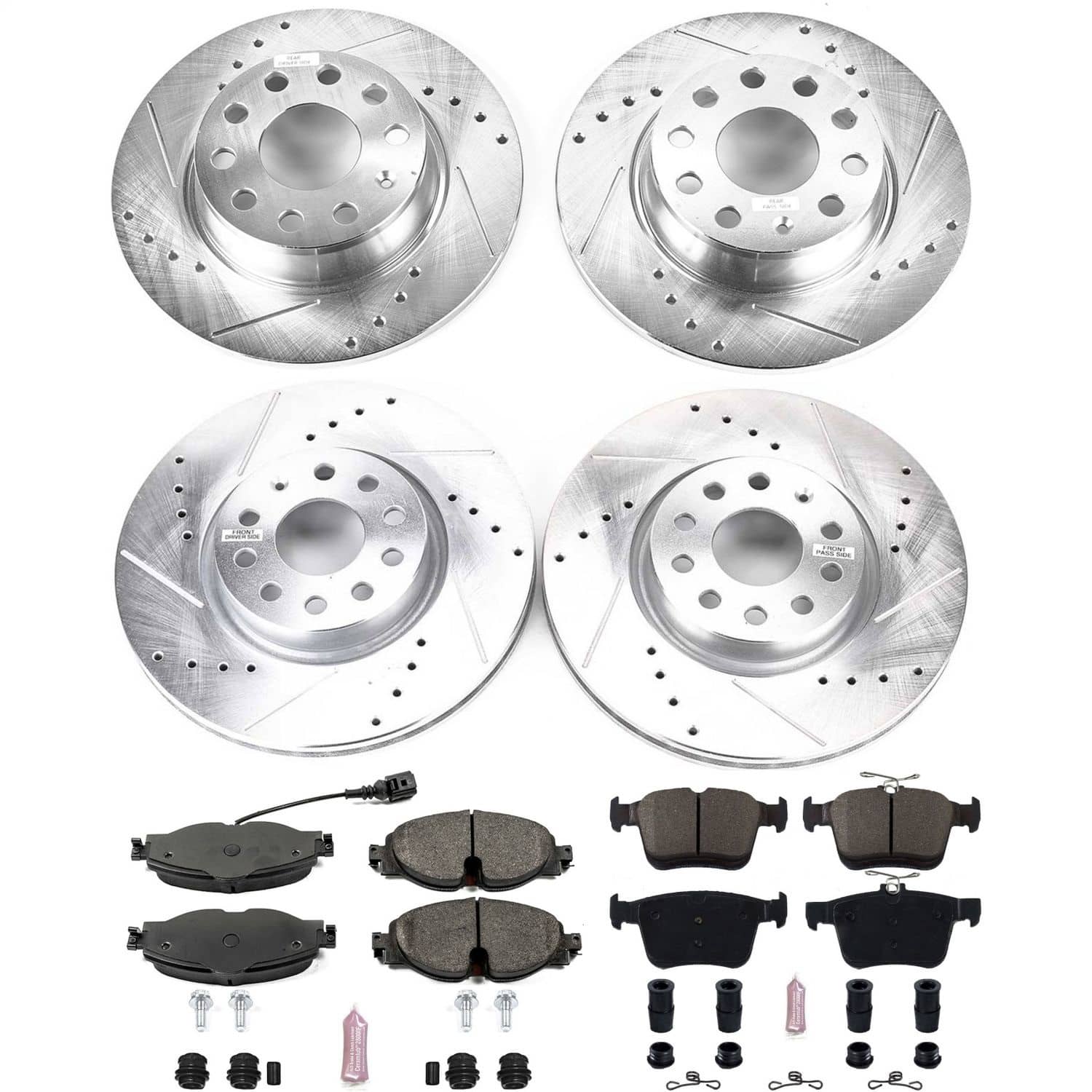 Power Stop - K7502 - Front and Rear - Disc Brake Pad and Rotor Kit