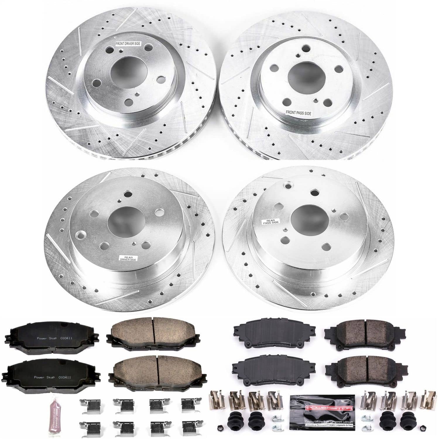 Power Stop - K7503 - Front and Rear - Disc Brake Pad and Rotor Kit