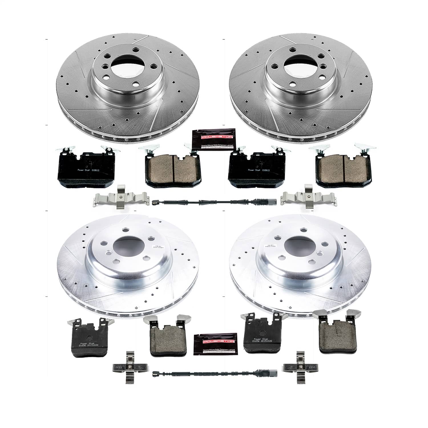 Power Stop - K7547 - Front and Rear - Disc Brake Pad and Rotor Kit
