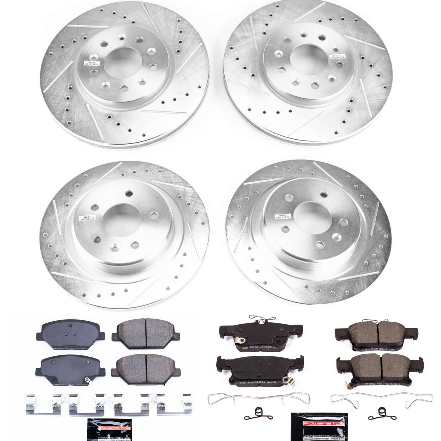 Power Stop - K7556 - Front and Rear - Disc Brake Pad and Rotor Kit