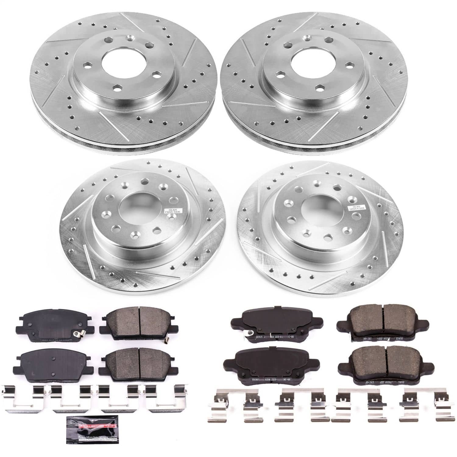 Power Stop - K7564 - Front and Rear - Disc Brake Pad and Rotor Kit