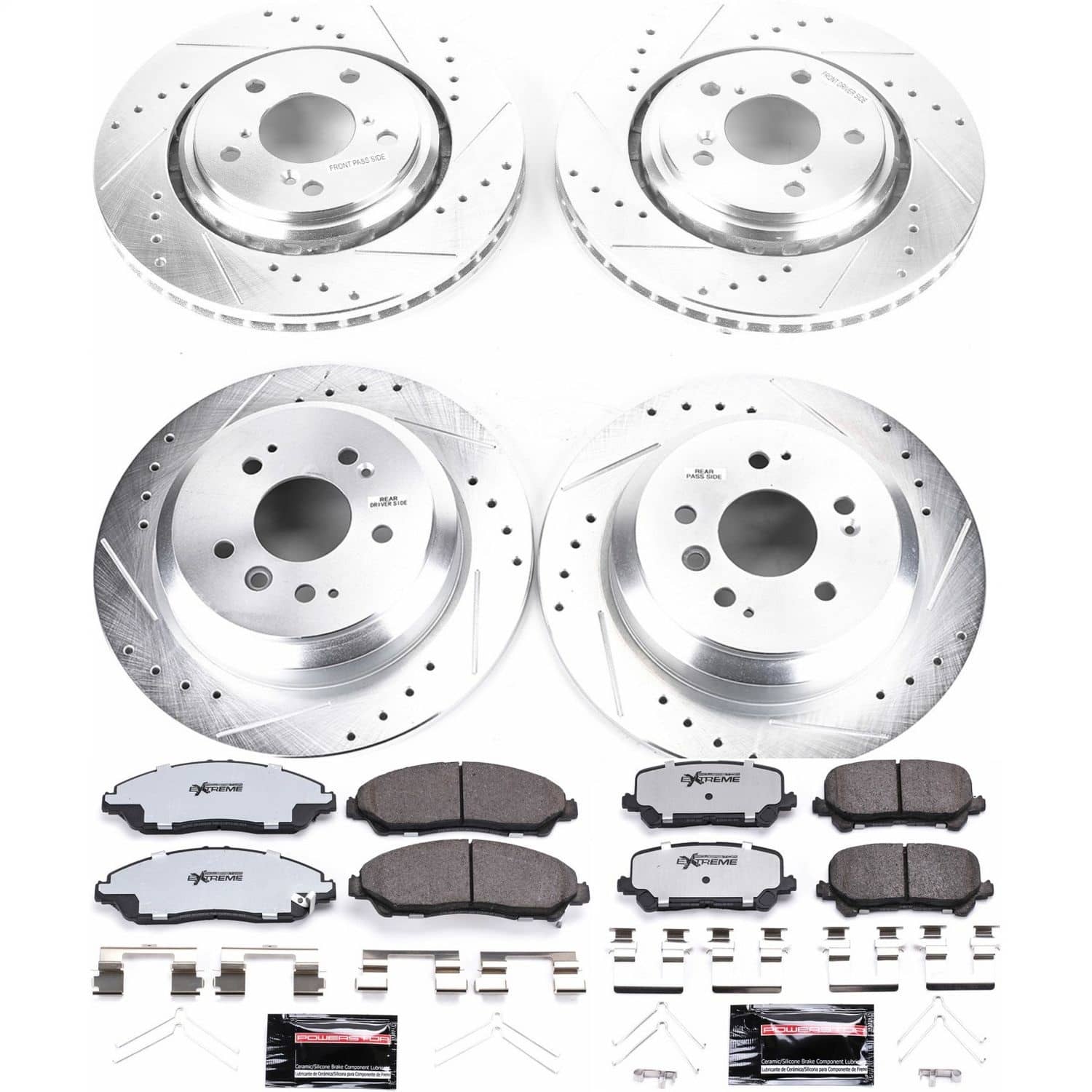 Power Stop - K7576-36 - Front and Rear - Disc Brake Pad and Rotor Kit