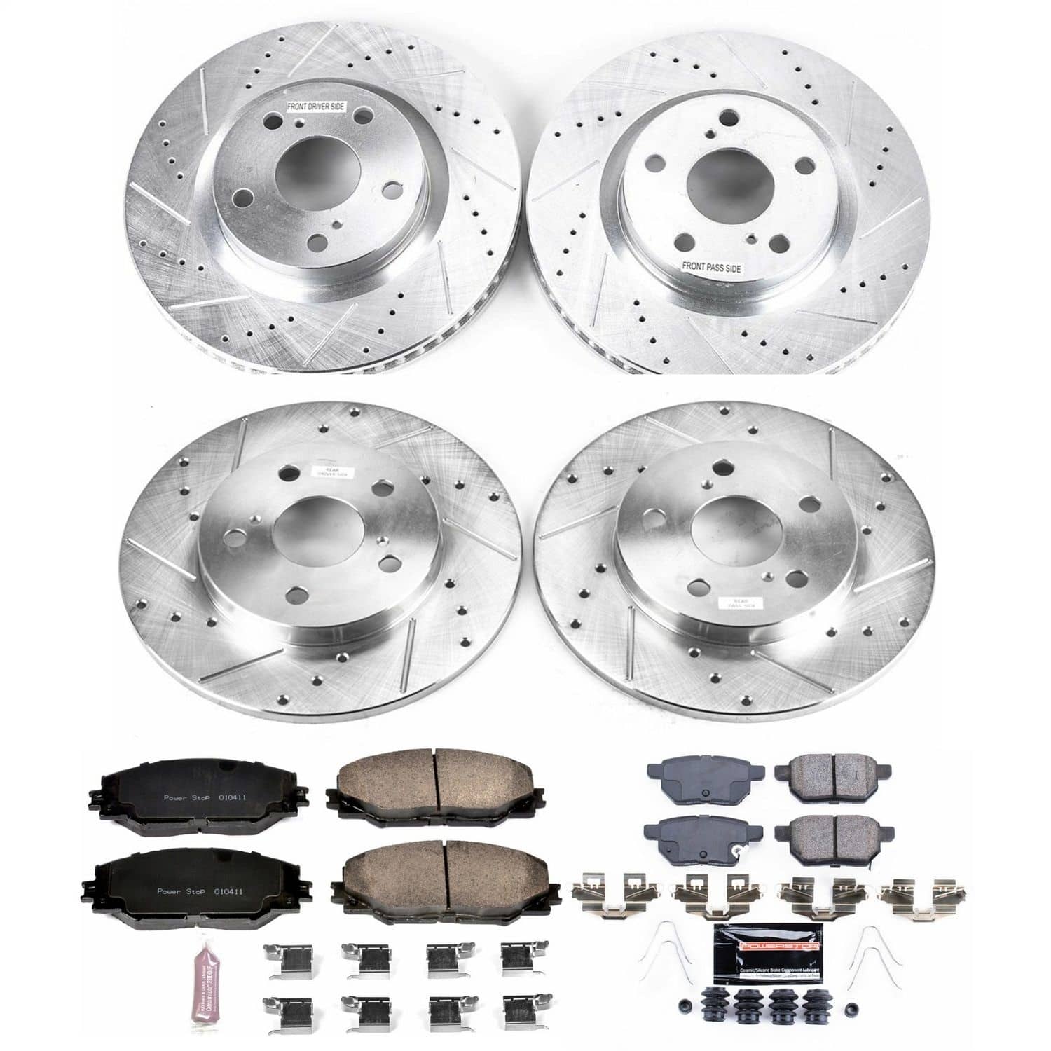 Power Stop - K7631 - Front and Rear - Disc Brake Pad and Rotor Kit