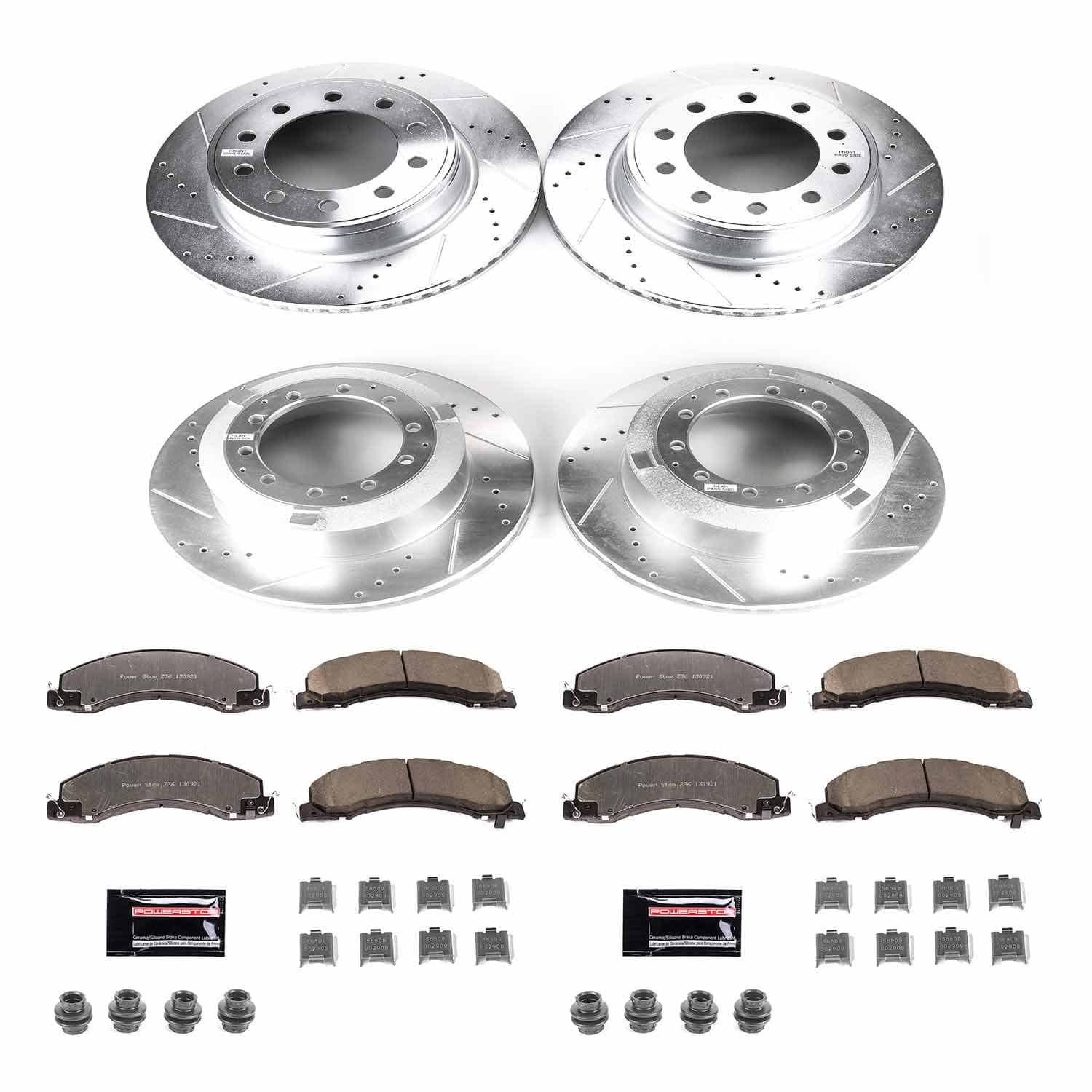 Power Stop - K7818-36 - Front and Rear - Disc Brake Pad and Rotor Kit