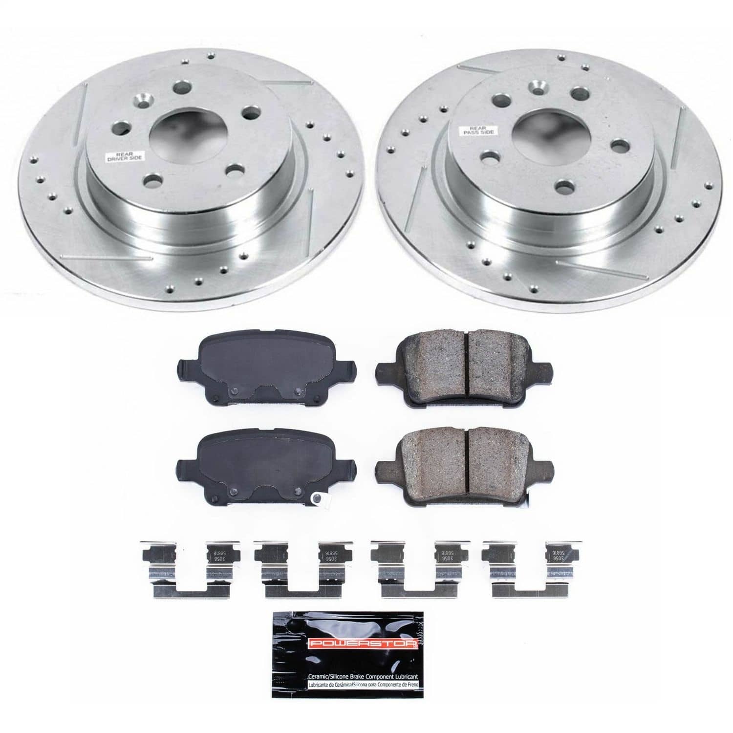 Power Stop - K7896 - Rear - Disc Brake Pad and Rotor Kit