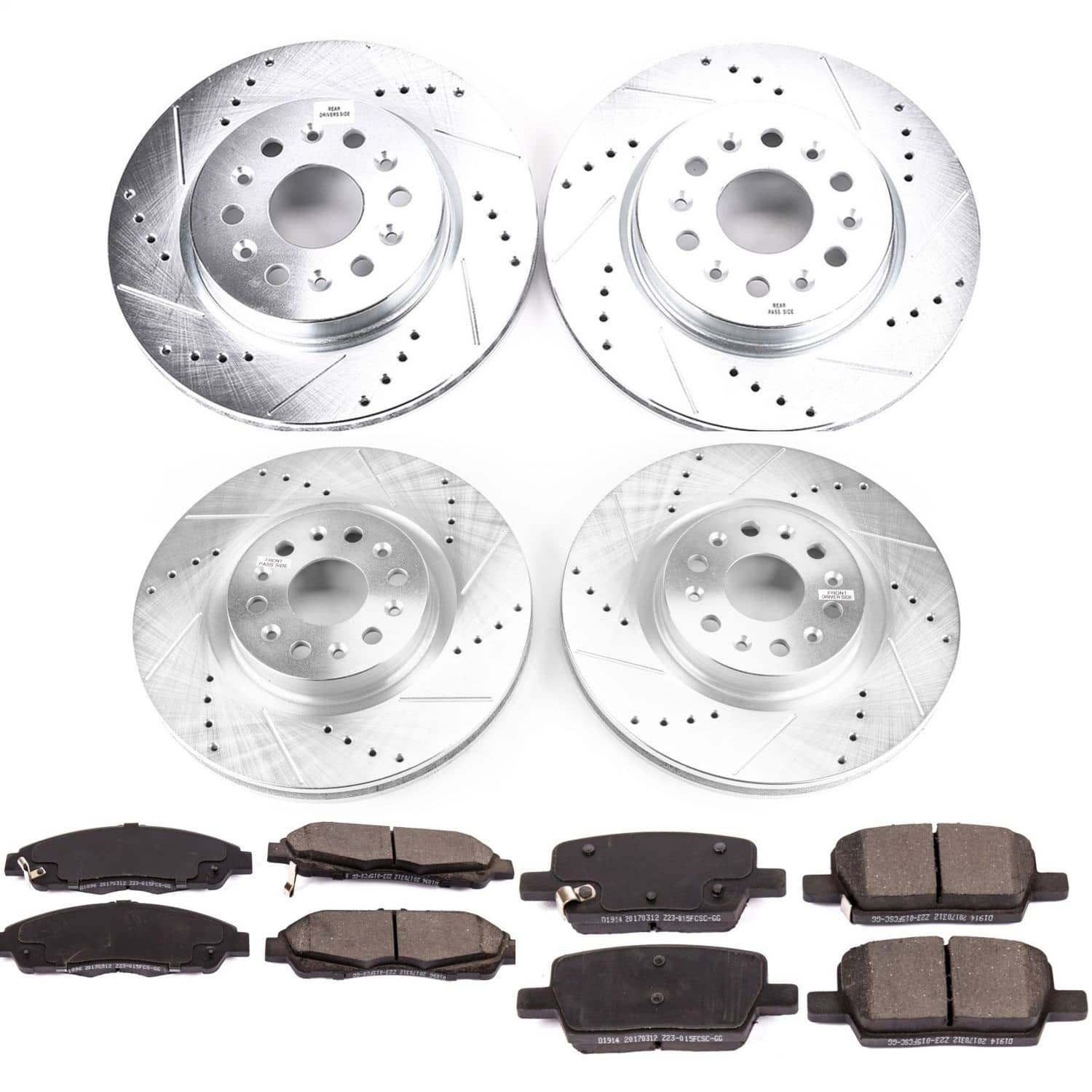 Power Stop - K7909 - Front and Rear - Disc Brake Pad and Rotor Kit