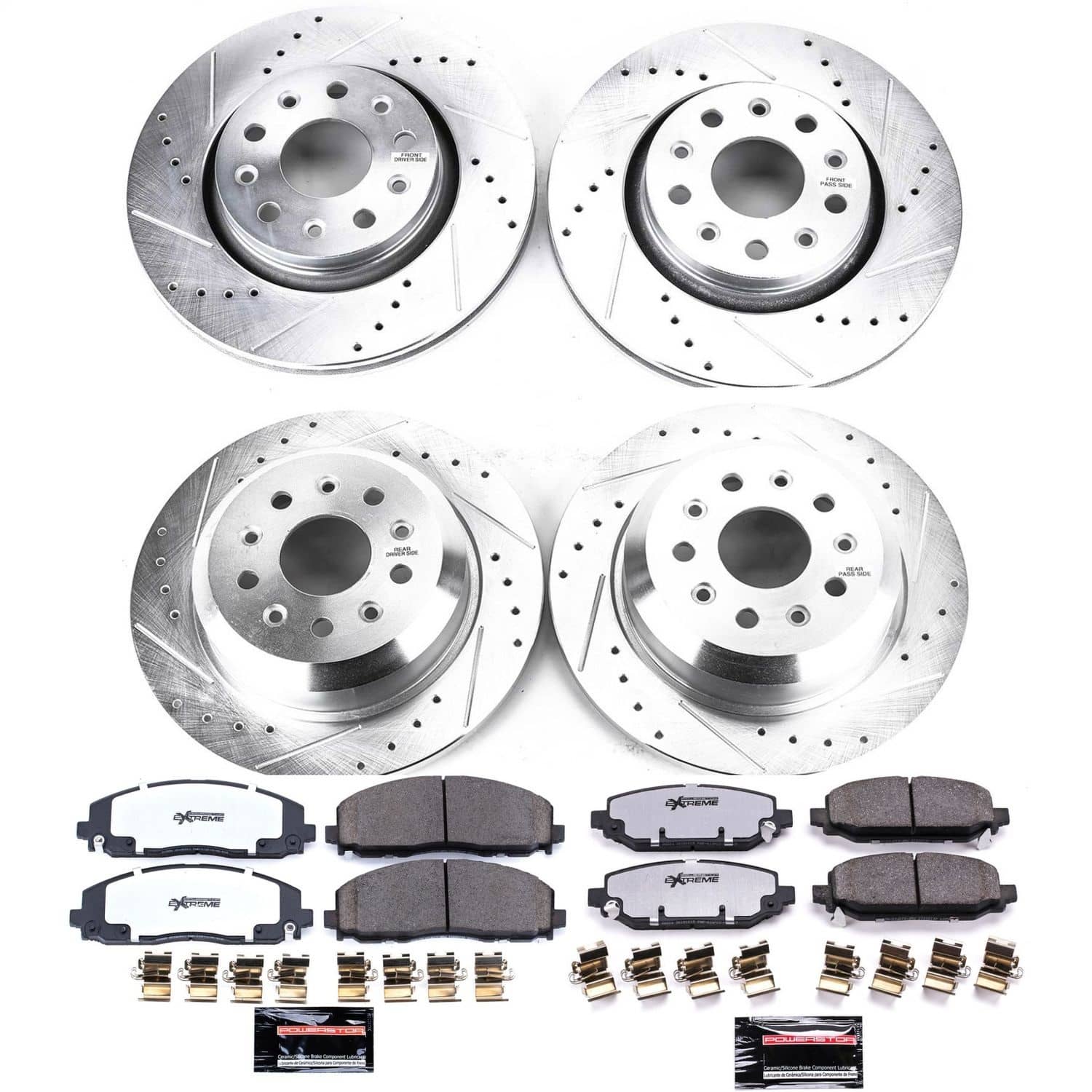 Power Stop - K7938-36 - Front and Rear - Disc Brake Pad and Rotor Kit