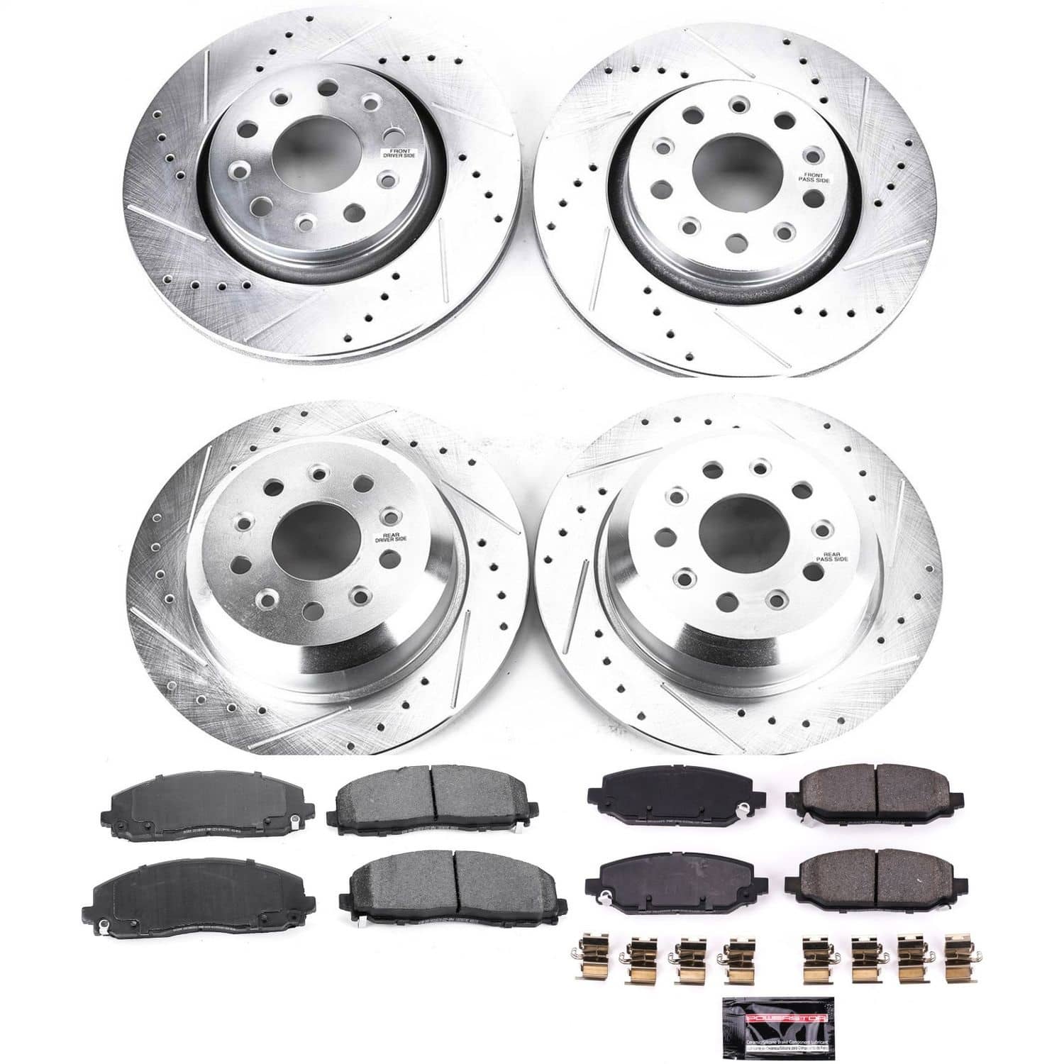 Power Stop - K7938 - Front and Rear - Disc Brake Pad and Rotor Kit