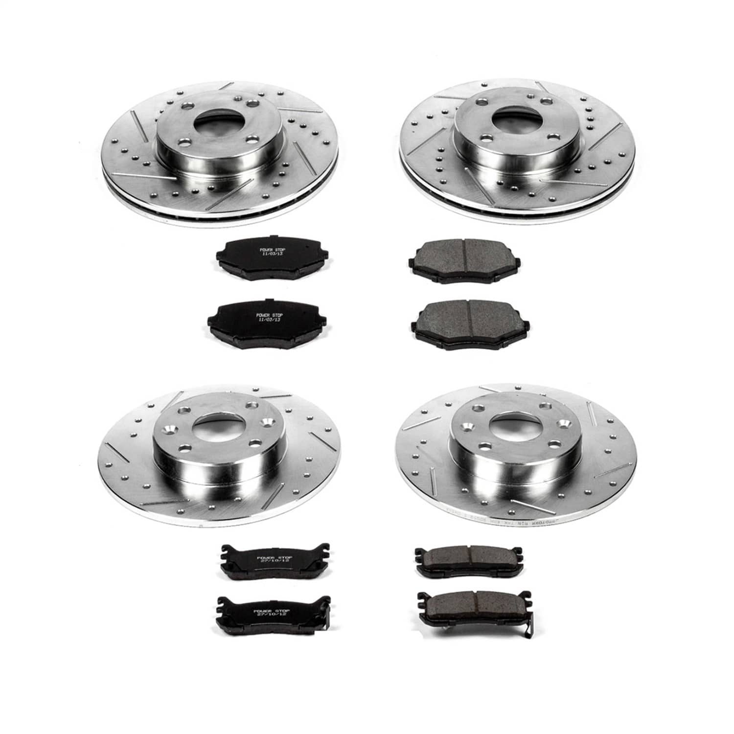 Power Stop - K794 - Front and Rear - Disc Brake Pad and Rotor Kit