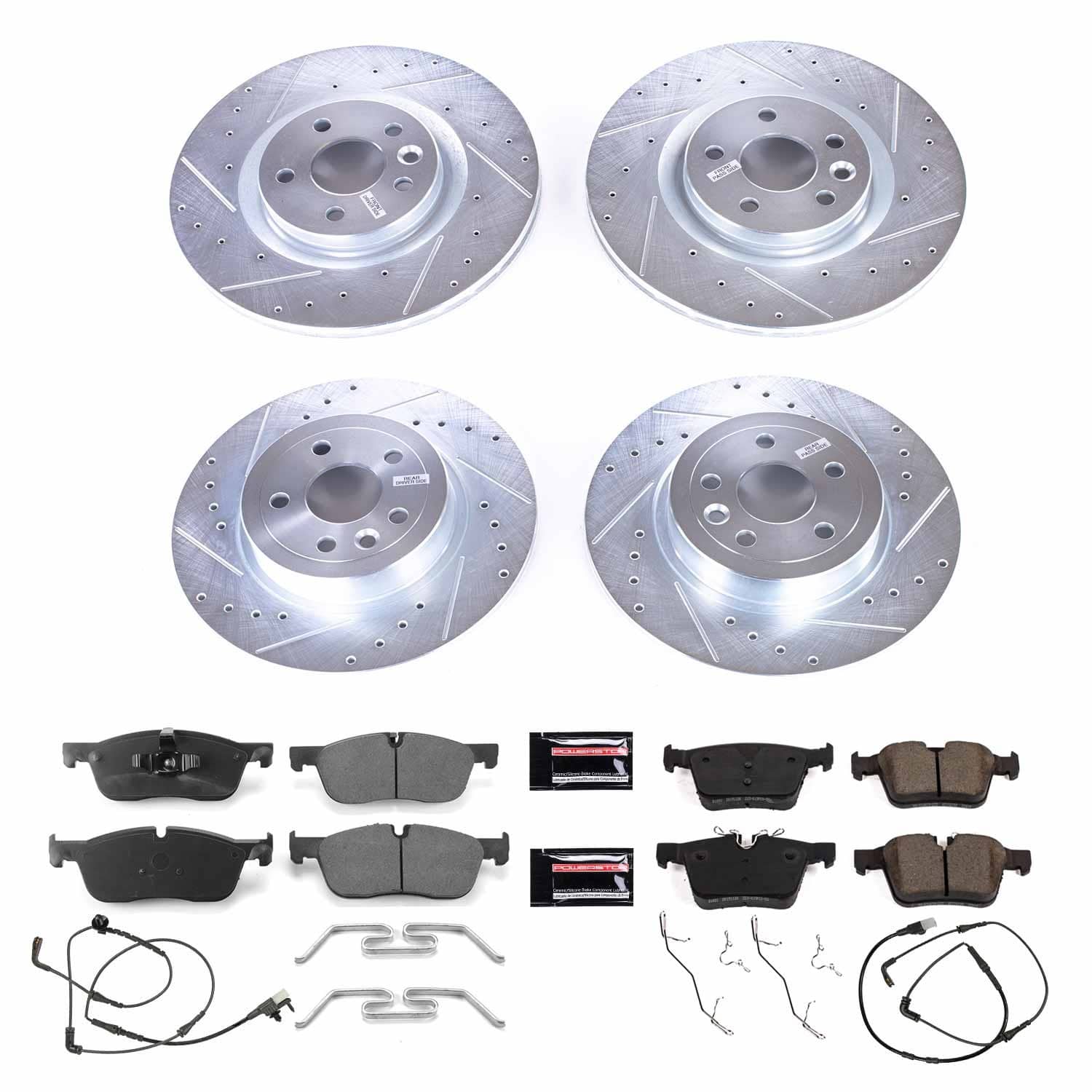 Power Stop - K7992 - Front and Rear - Disc Brake Pad and Rotor Kit