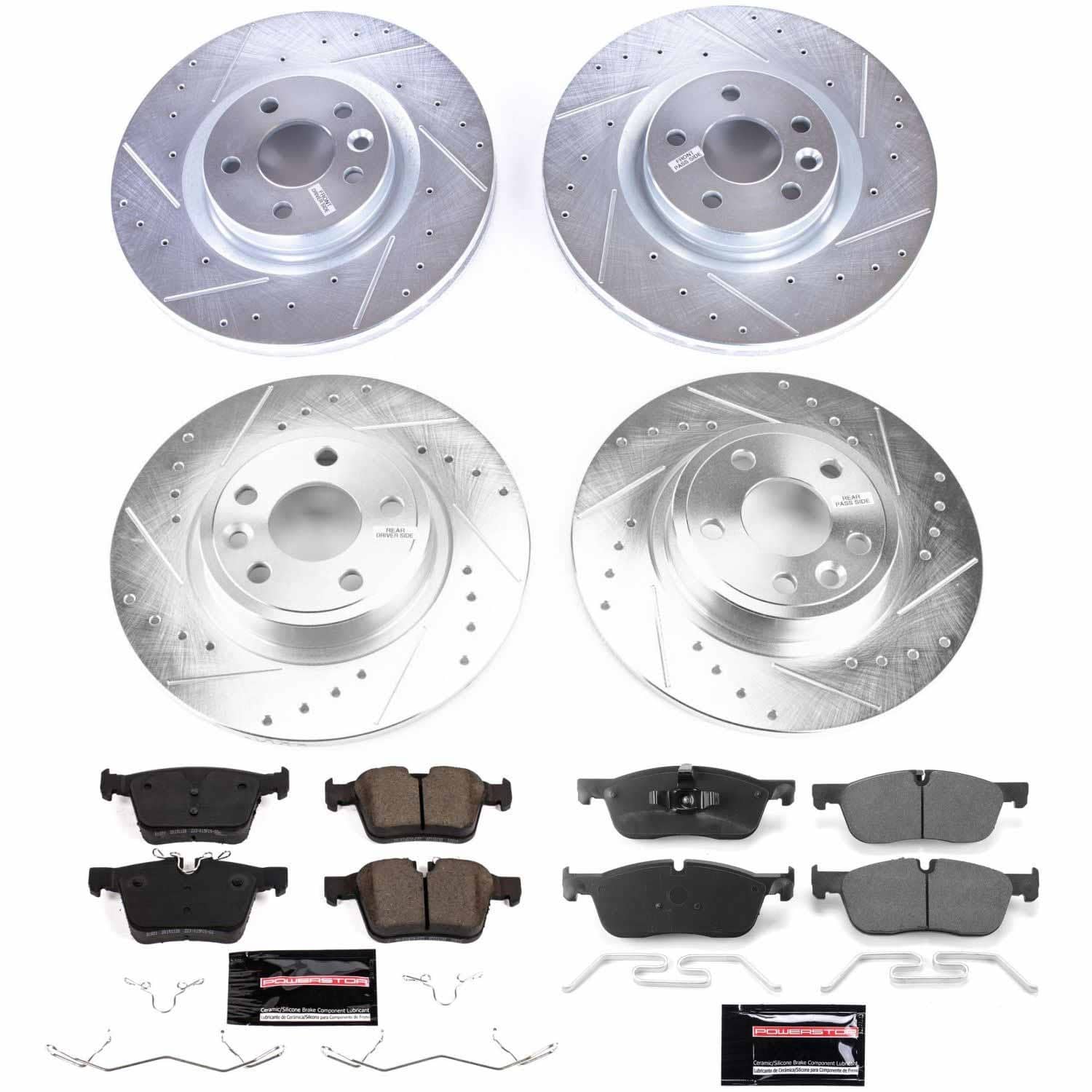 Power Stop - K7993 - Front and Rear - Disc Brake Pad and Rotor Kit