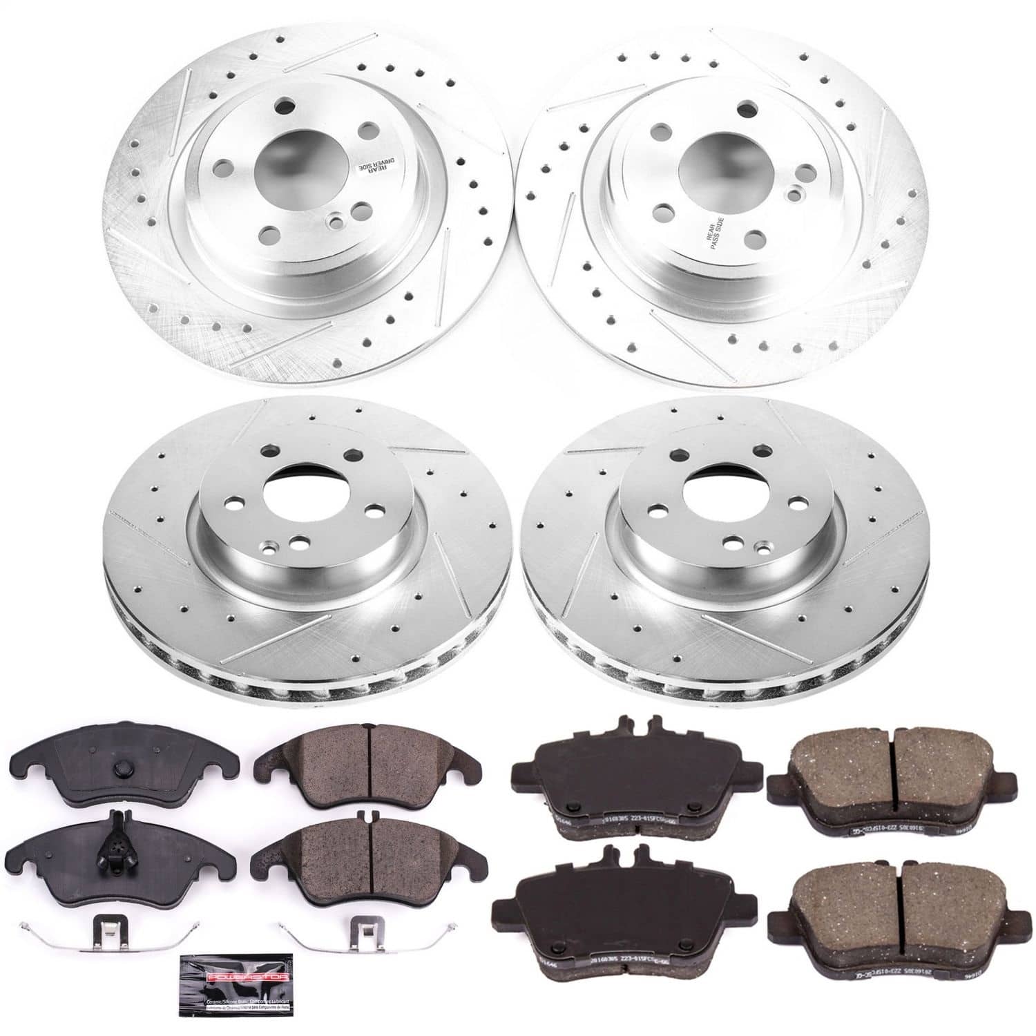 Power Stop - K8056 - Front and Rear - Disc Brake Pad and Rotor Kit